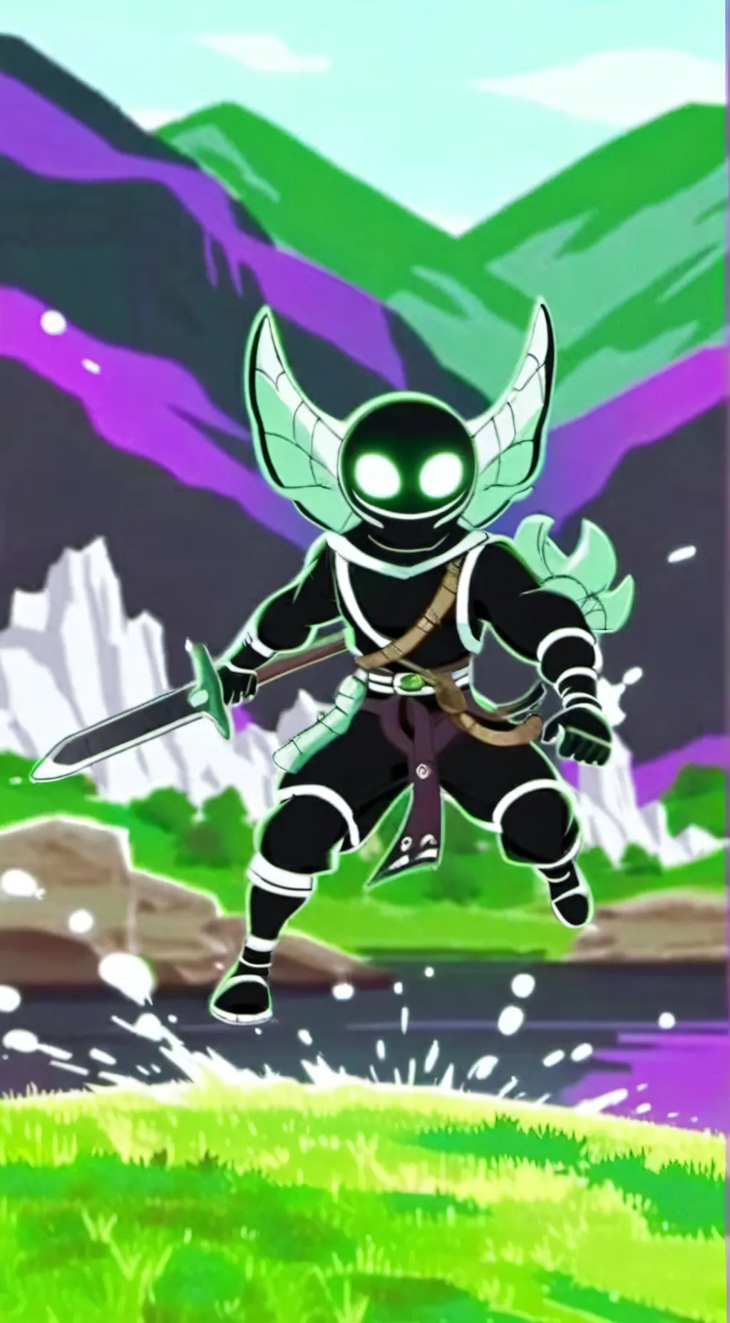 ai character: vee background