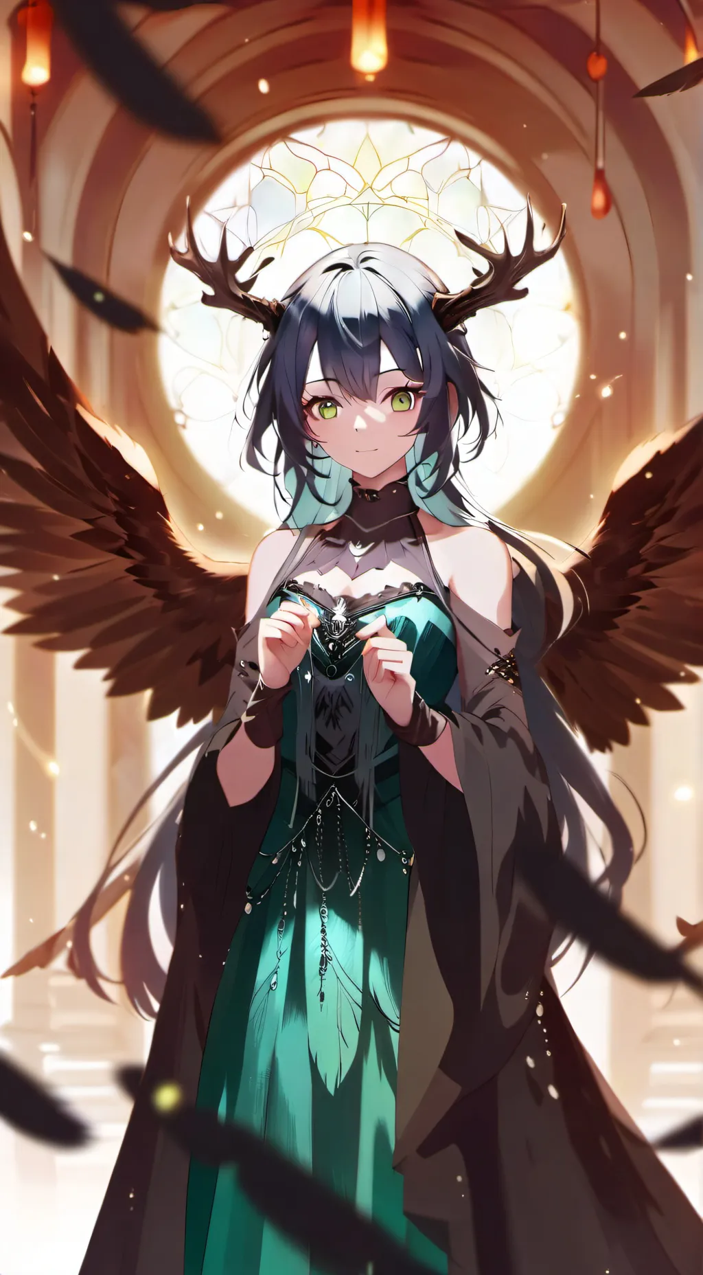 ai character: tw + Amr background