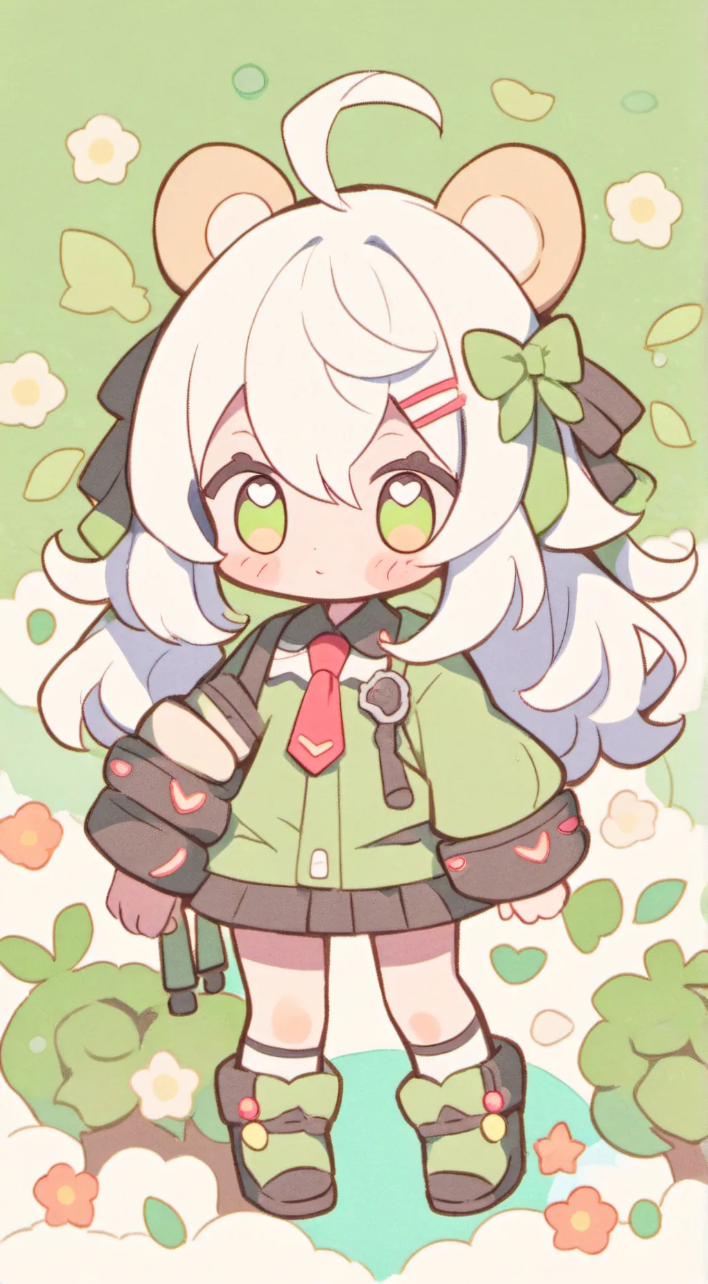 ai character: chibi toti🍼🍼🍼 background