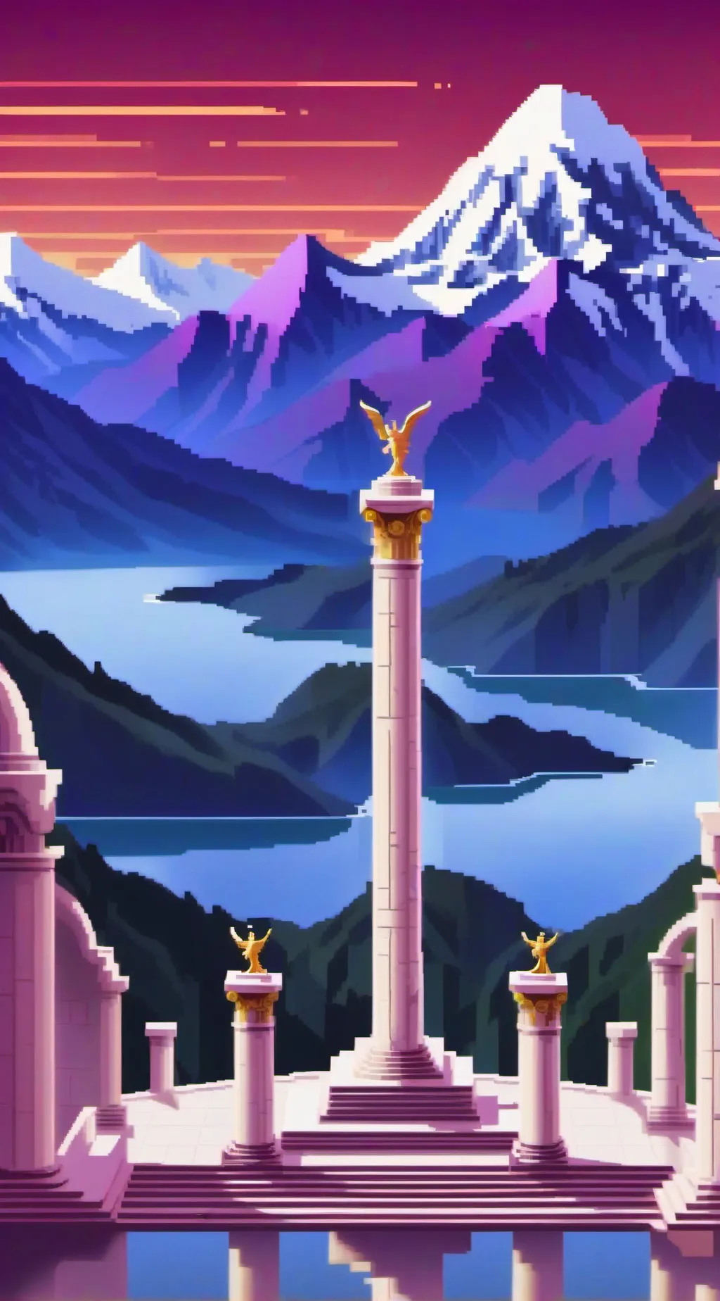 ai character: mt Olympus  background