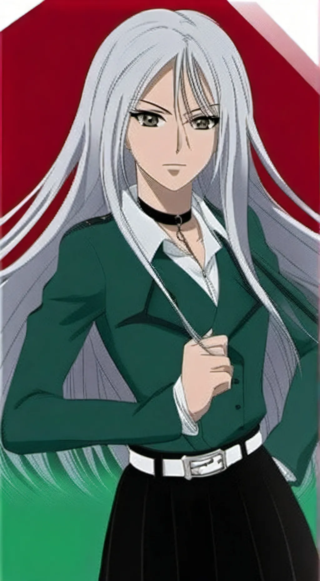 ai character: Moka Akashiya  background