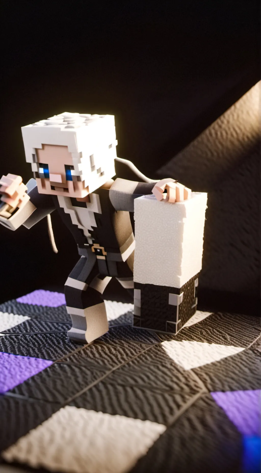 ai character: Minecraft  background