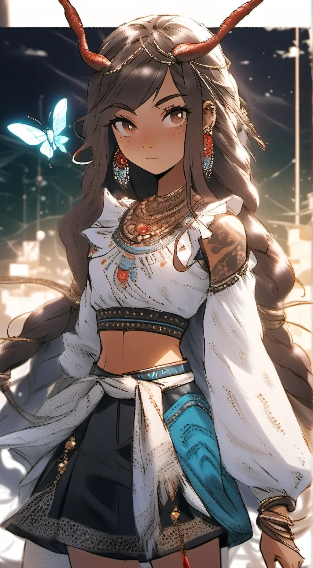 ai character: Ember, Ant Queen background