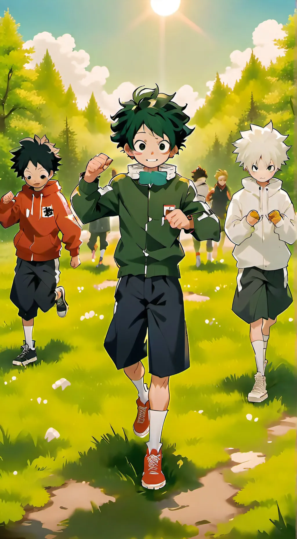 ai character: MHA- Playing Tag background