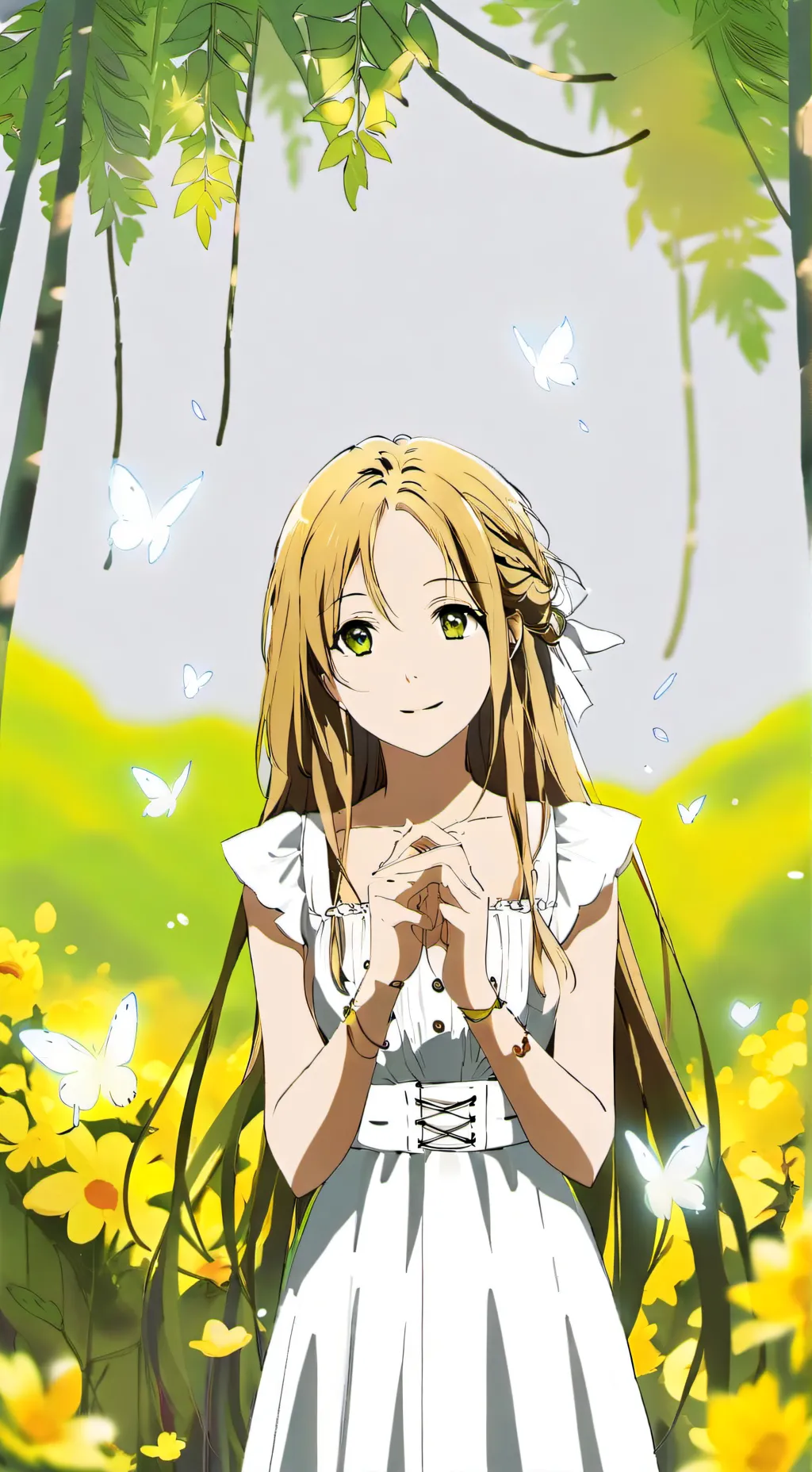 ai character: fille de la jungle background