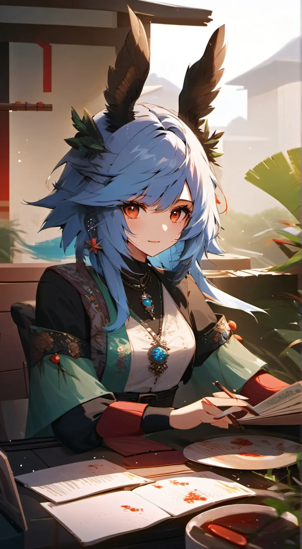 ai character: ooo background