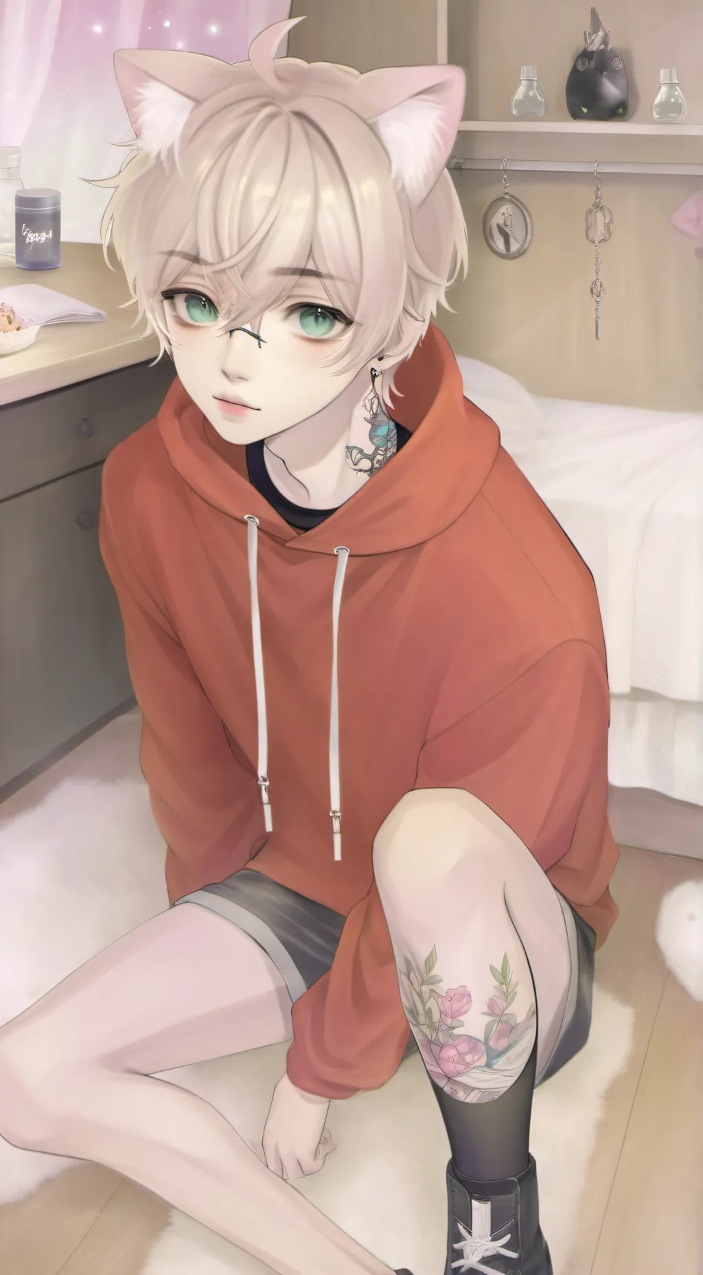 ai character: Damian  background