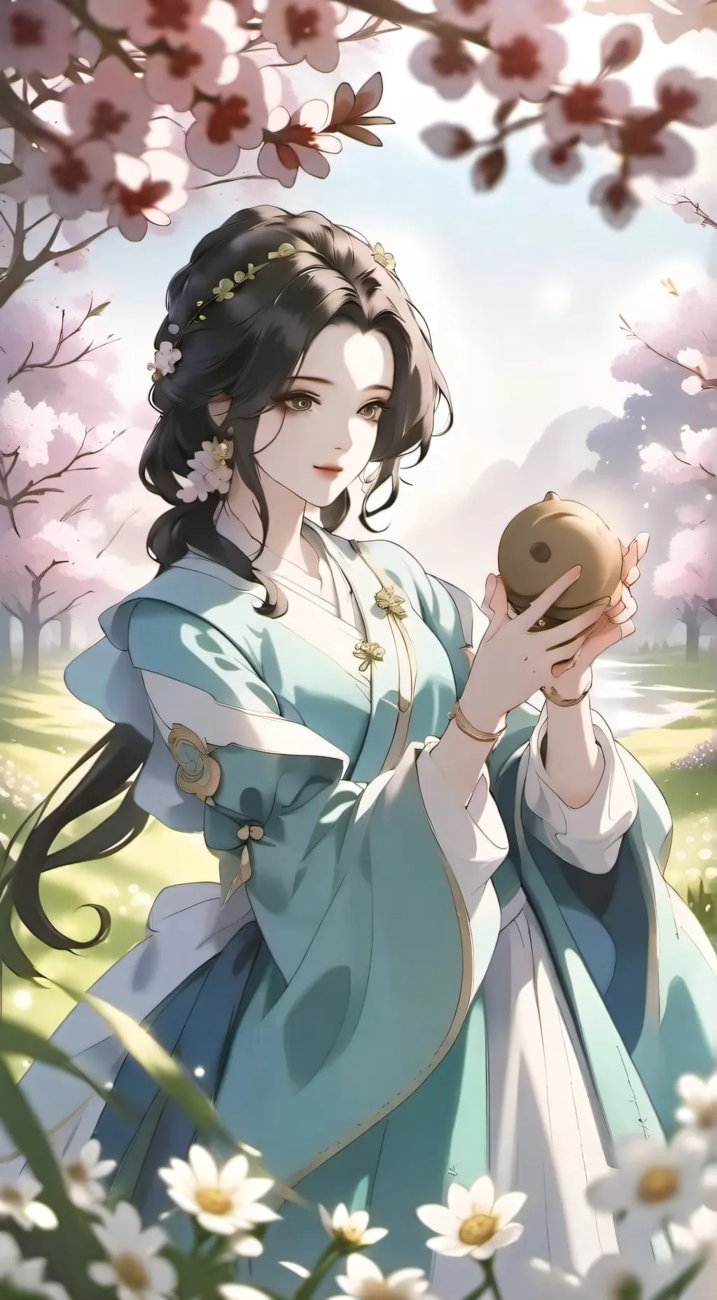 ai character: Night Sara  background