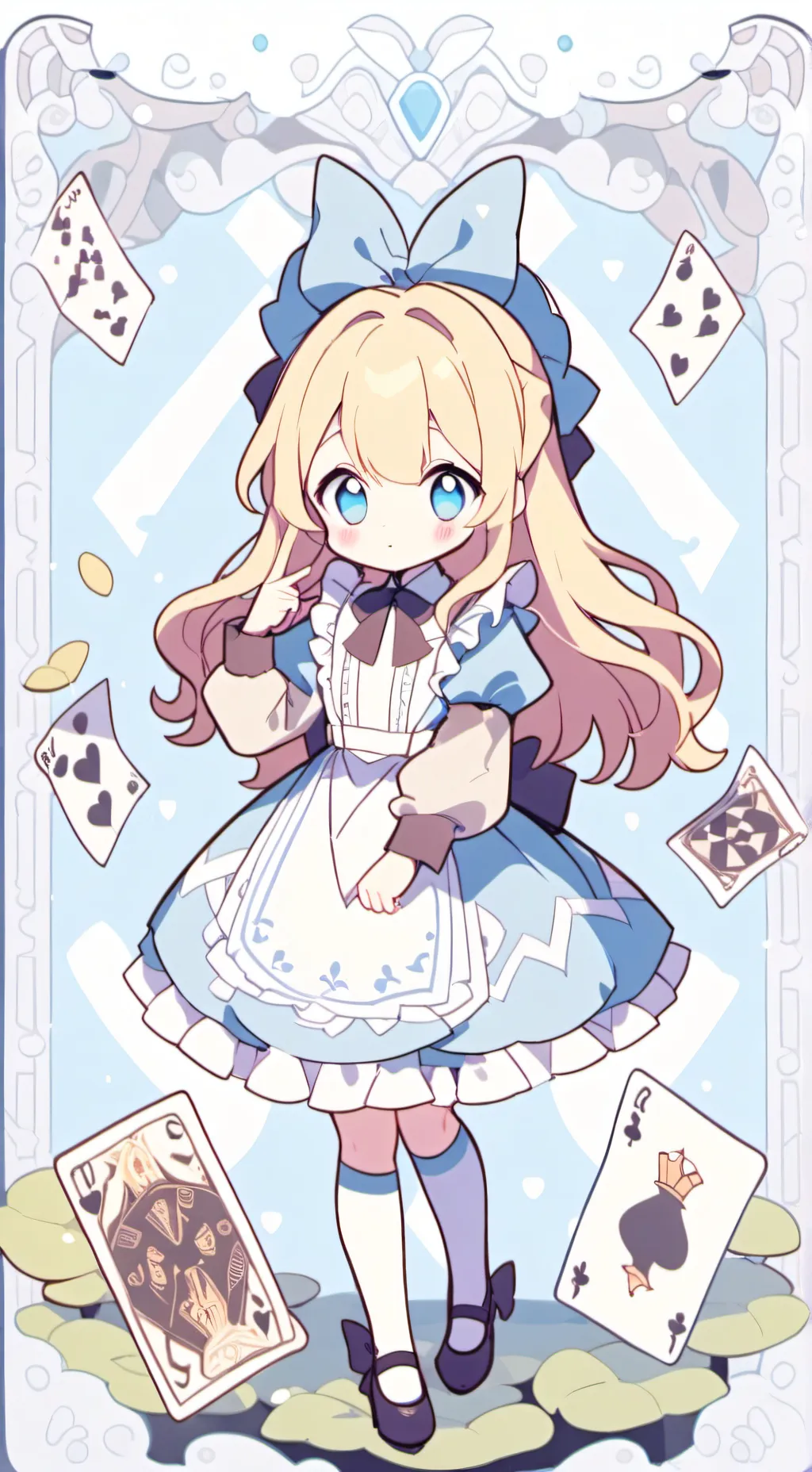 ai character: Wonderland background