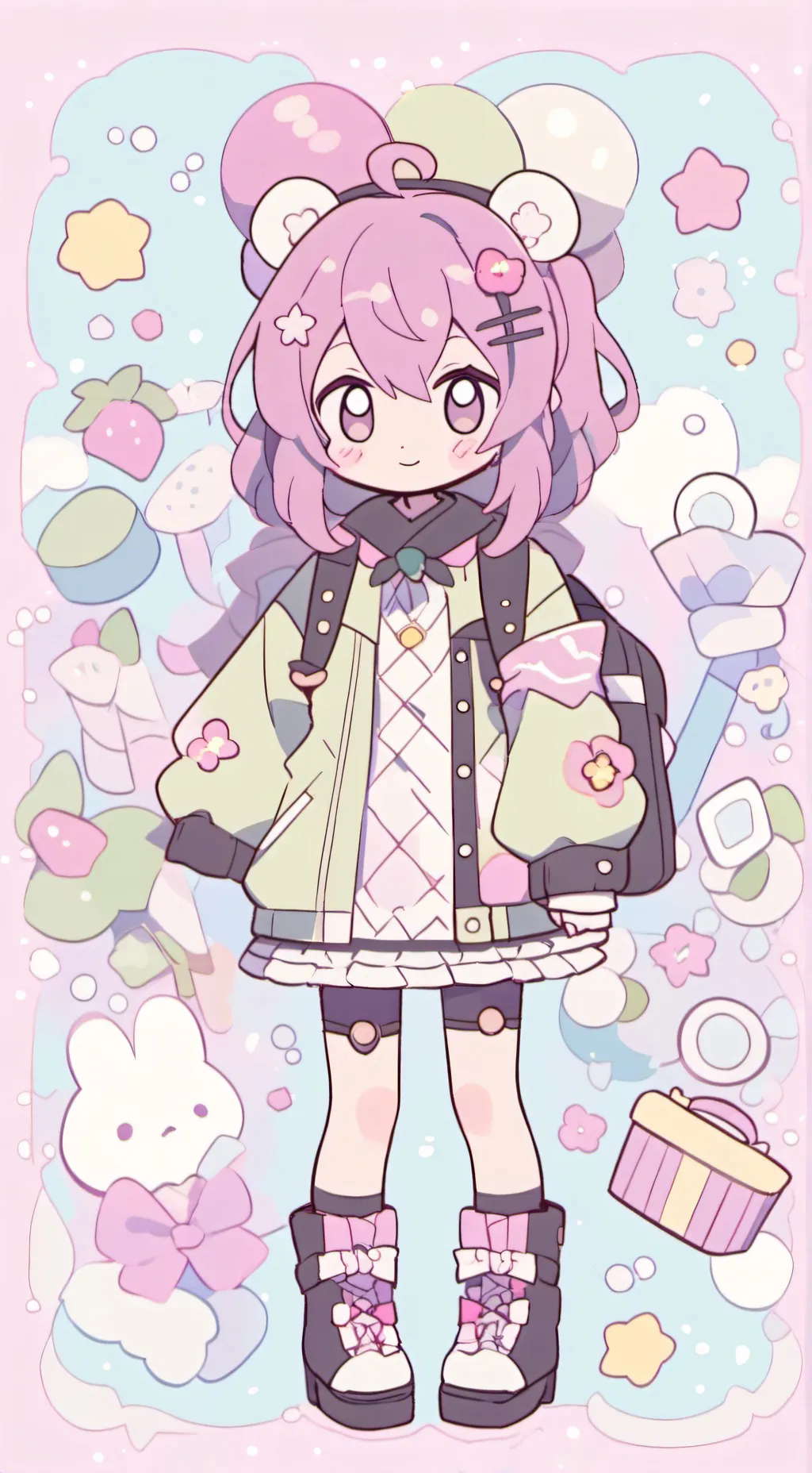 ai character: giant mimi background