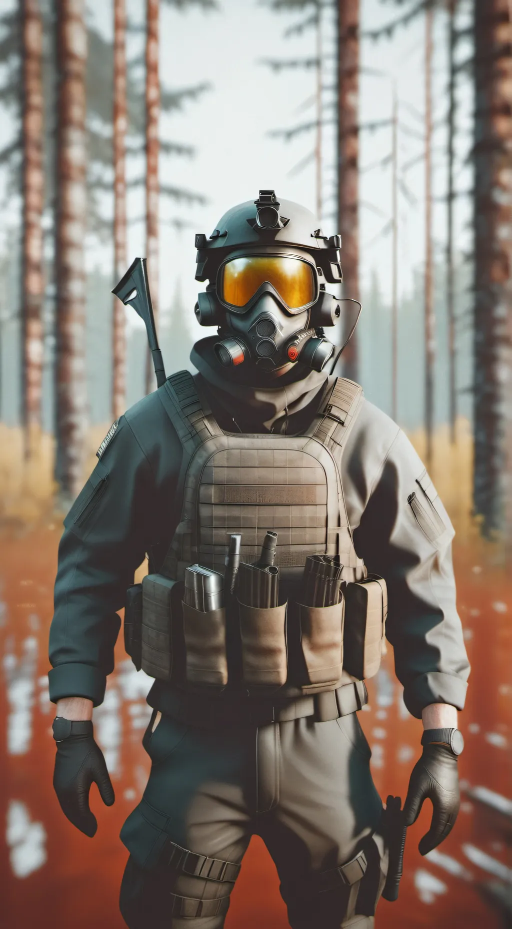 ai character: Sprunki E.F.T background