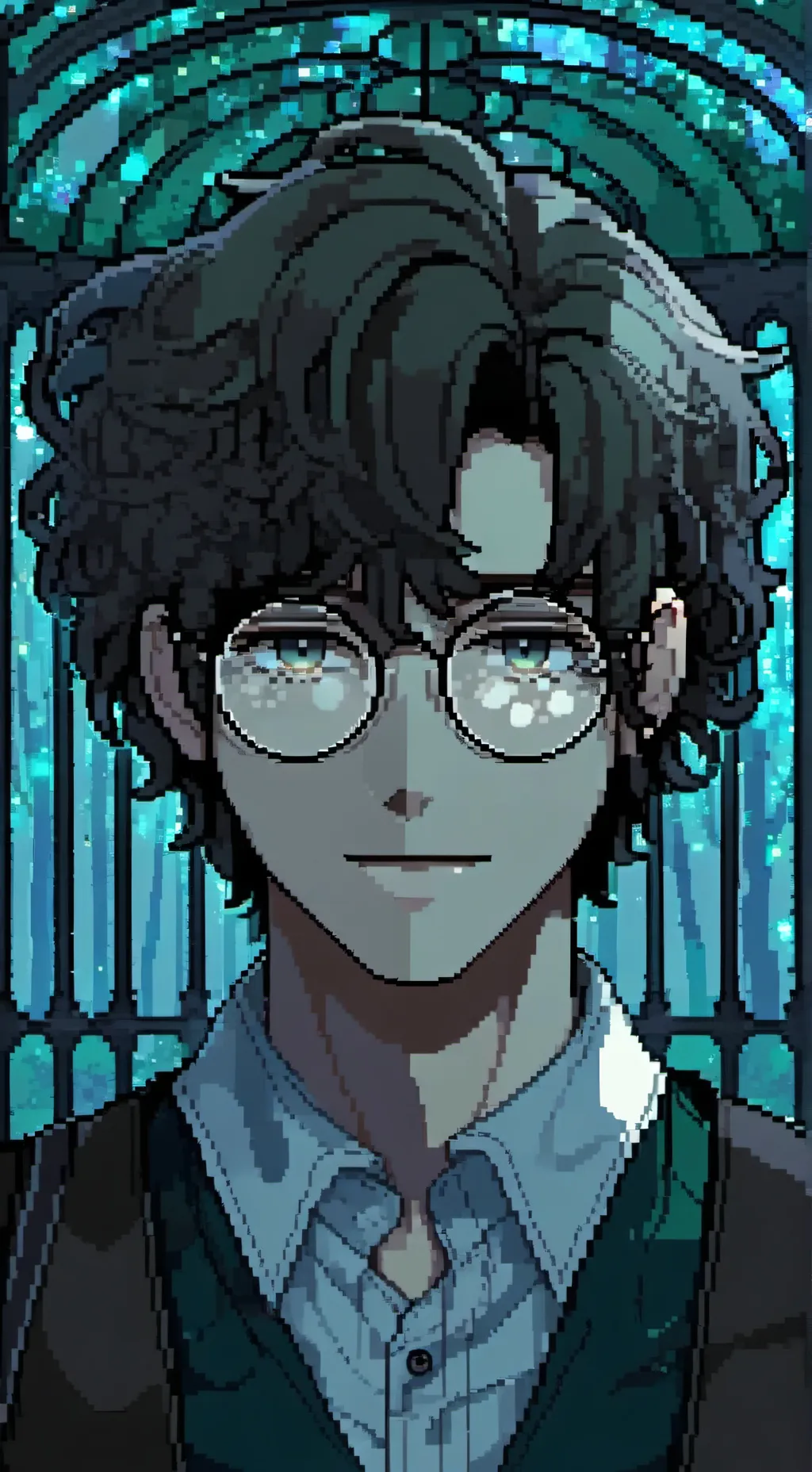 ai character: DESTINED Gray background