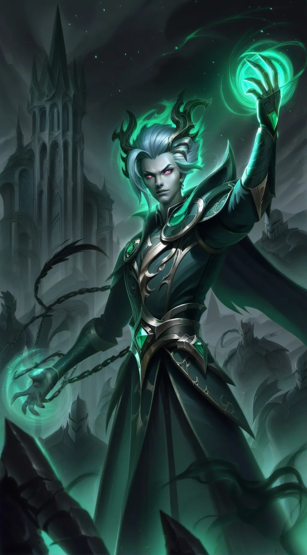 ai character: bkdk hand gesture background