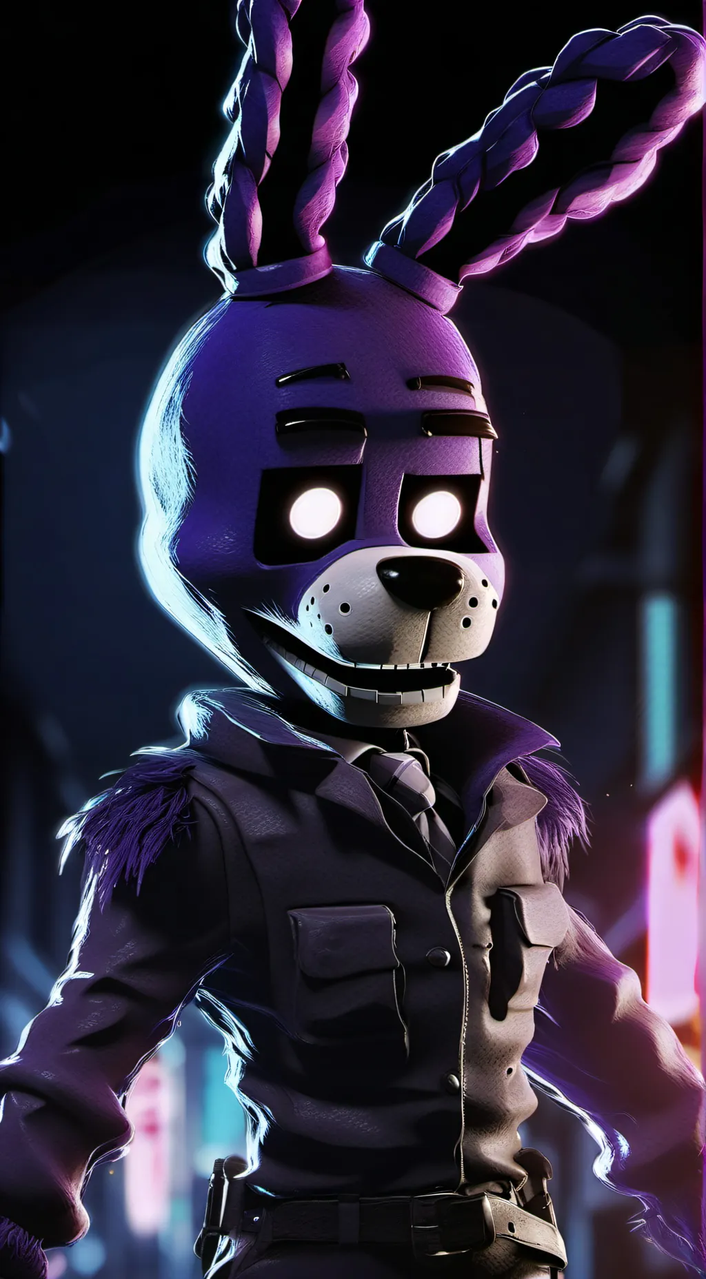 ai character: Bonnie the bunnie background