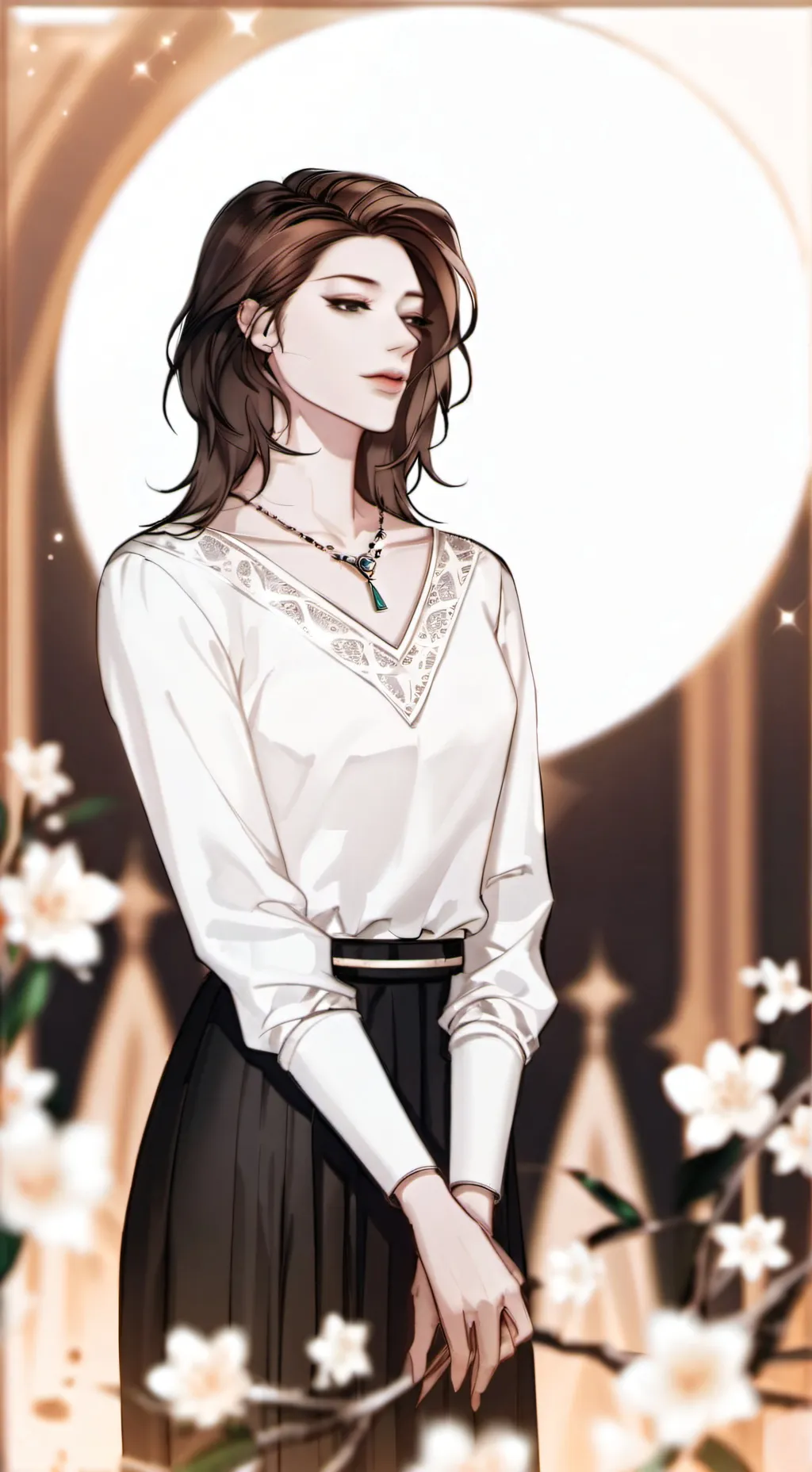ai character: Melisa Boudelere background