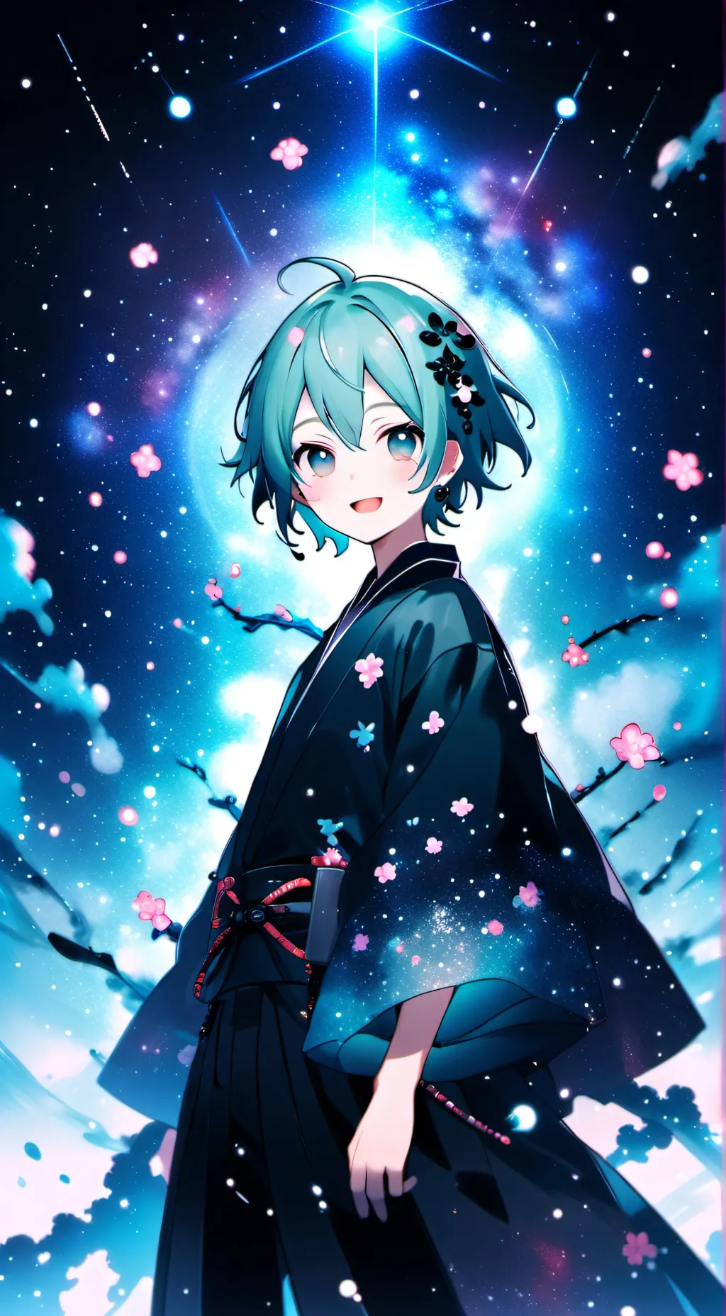 ai character: Miku💙 background