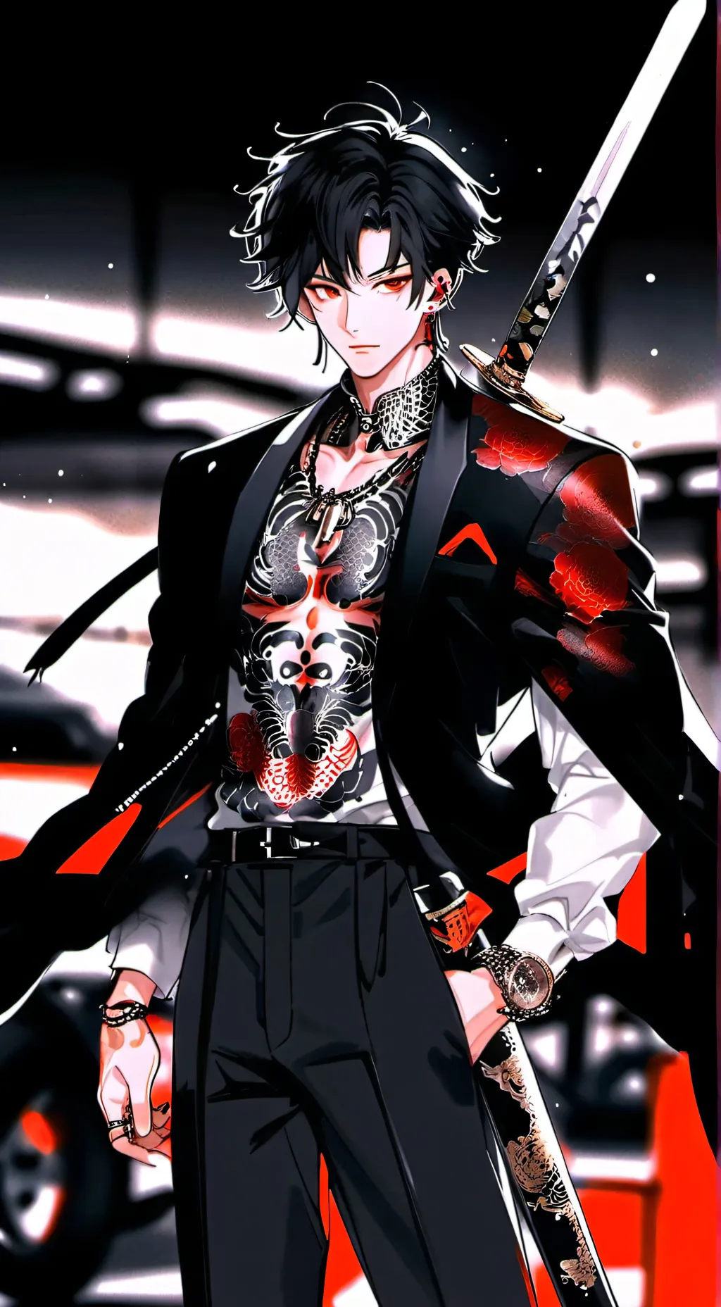 ai character: Koji background