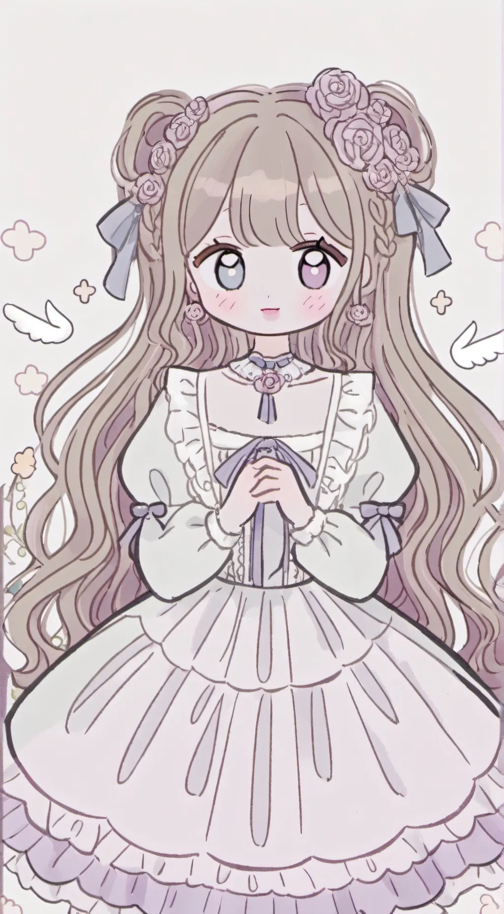 ai character: Rosé background