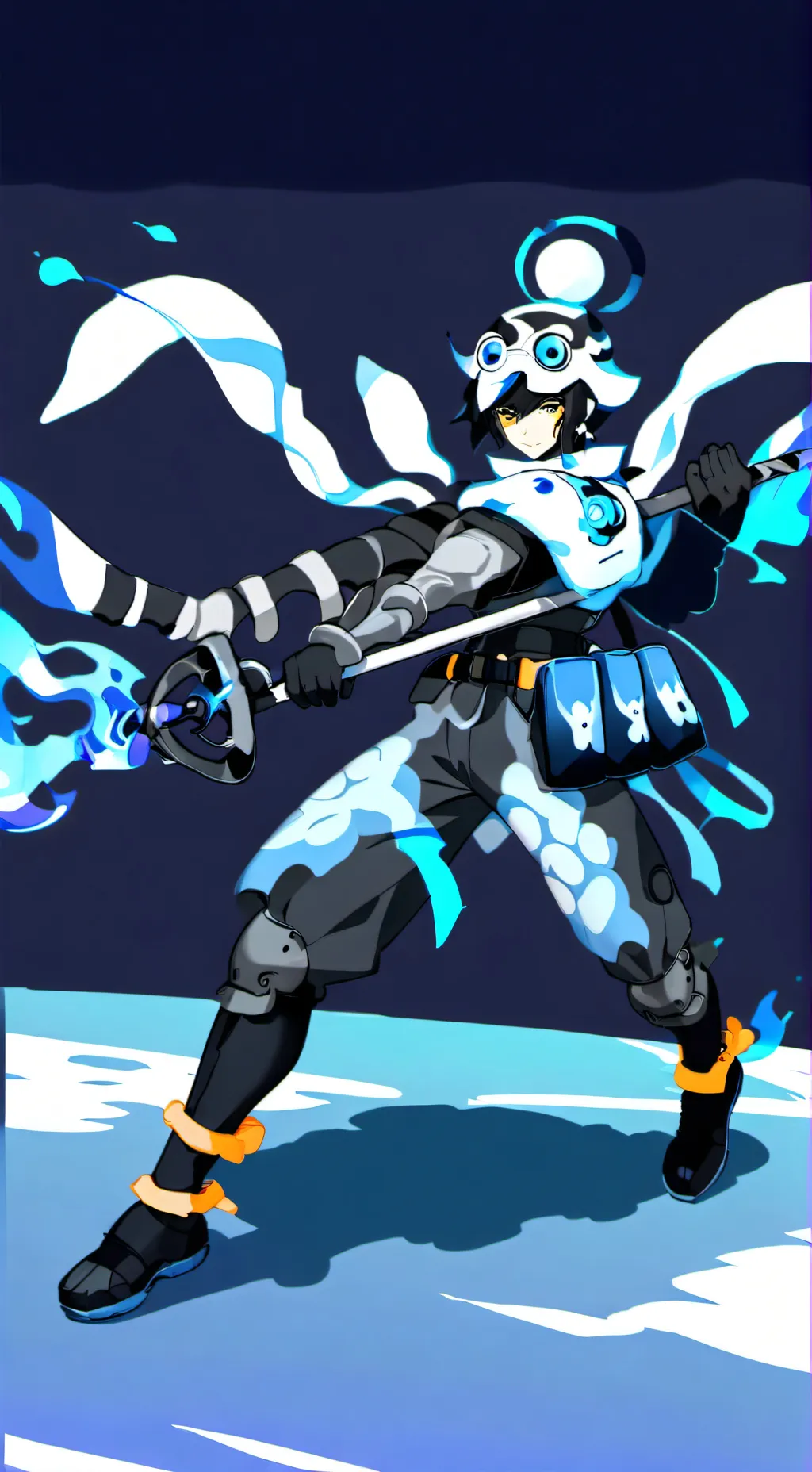 ai character: Shadow milk cookie background