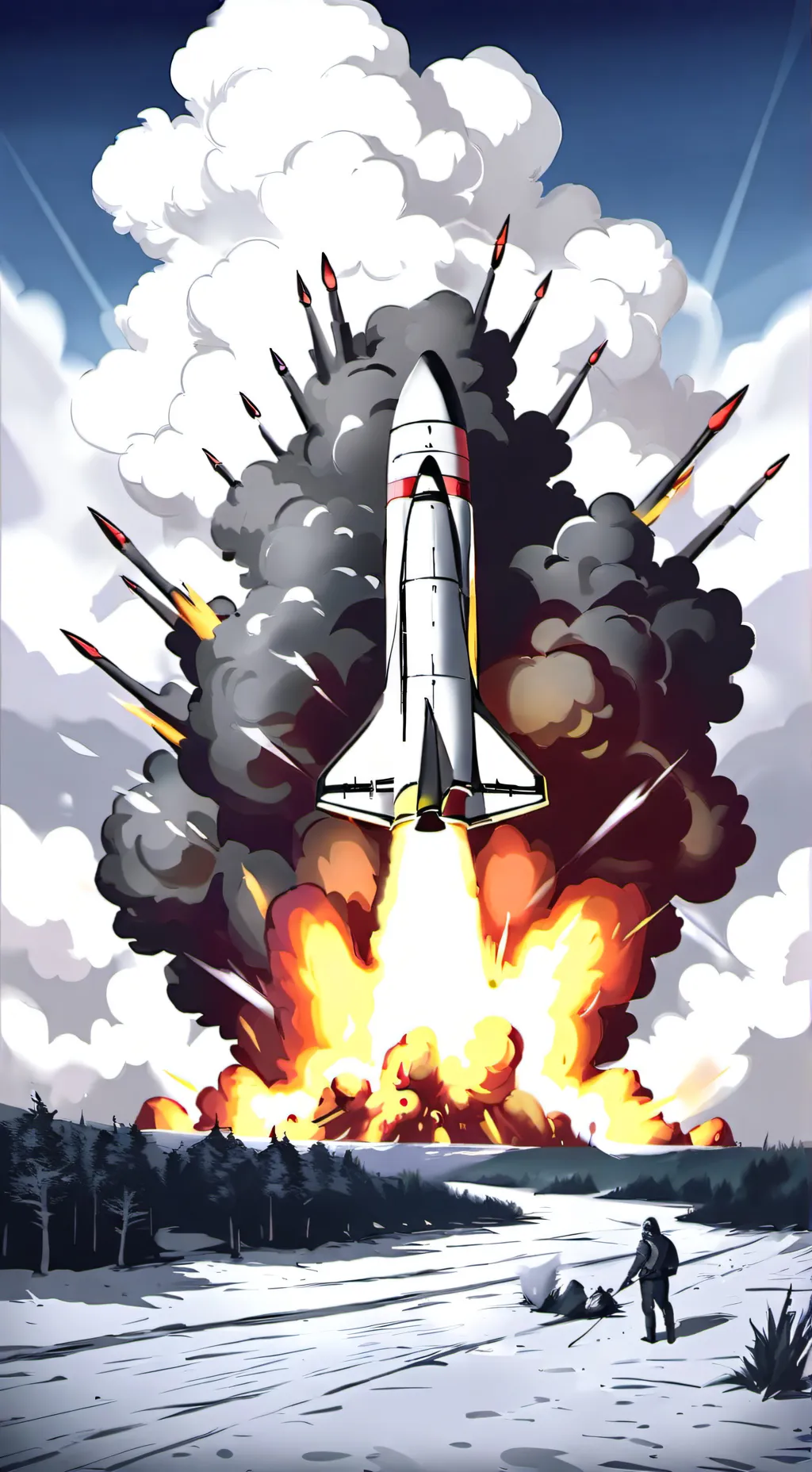 ai character: nuclear bomb background