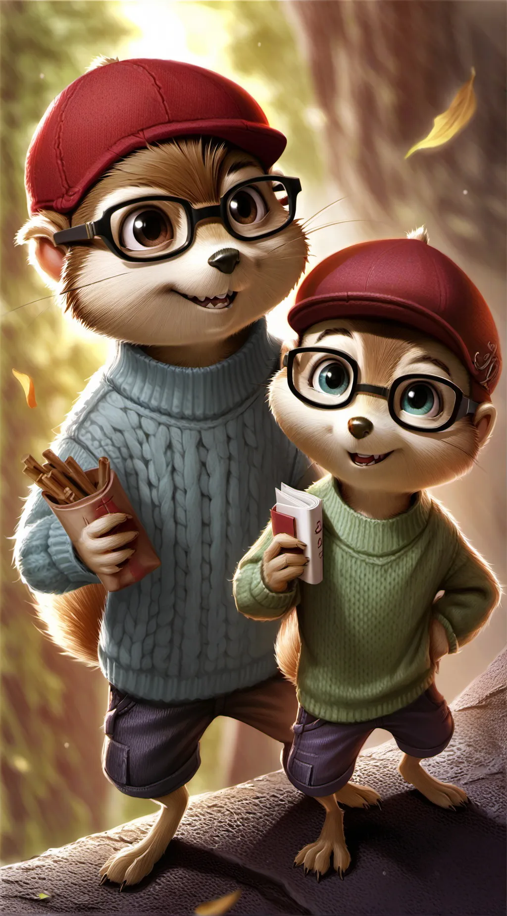ai character: the chipmunks  background