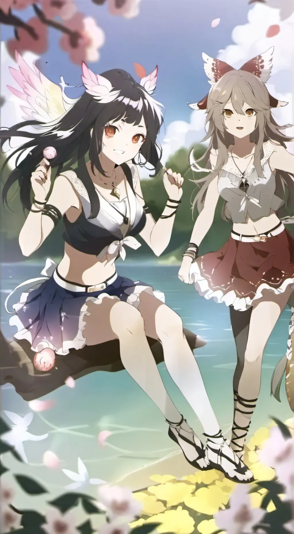 ai character: Girls of the world background