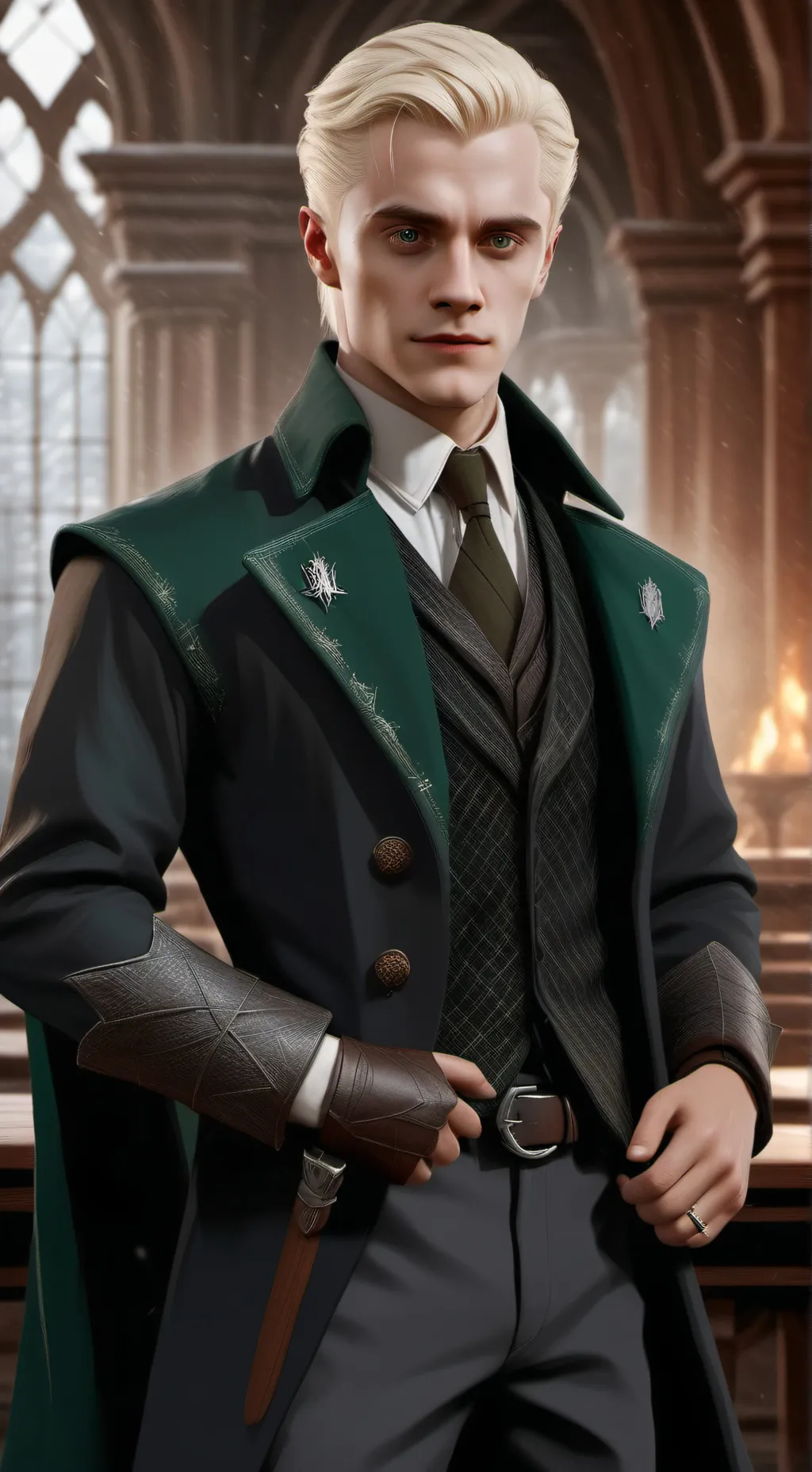 ai character: Draco malfoy  background