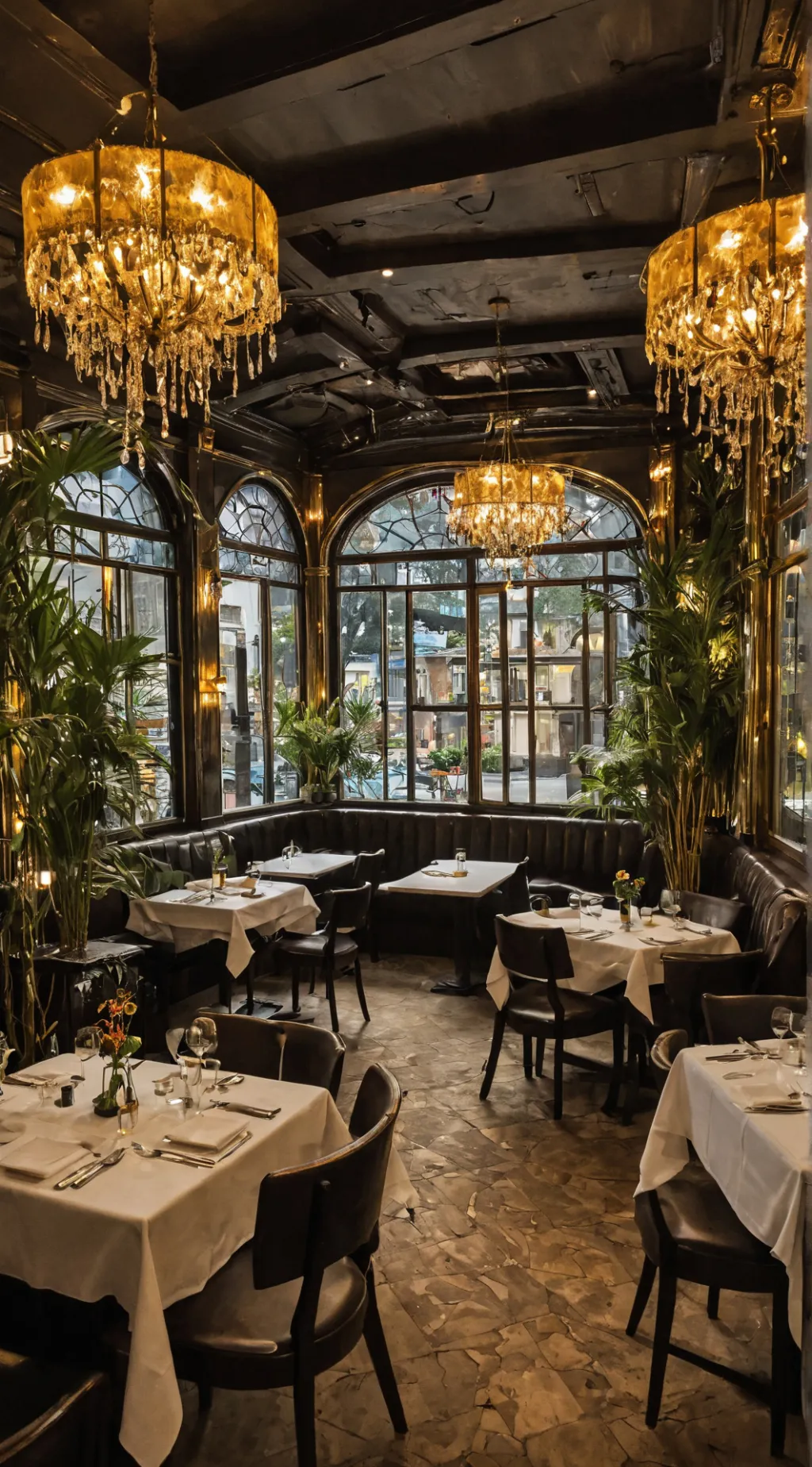 ai character: create a restraunt background