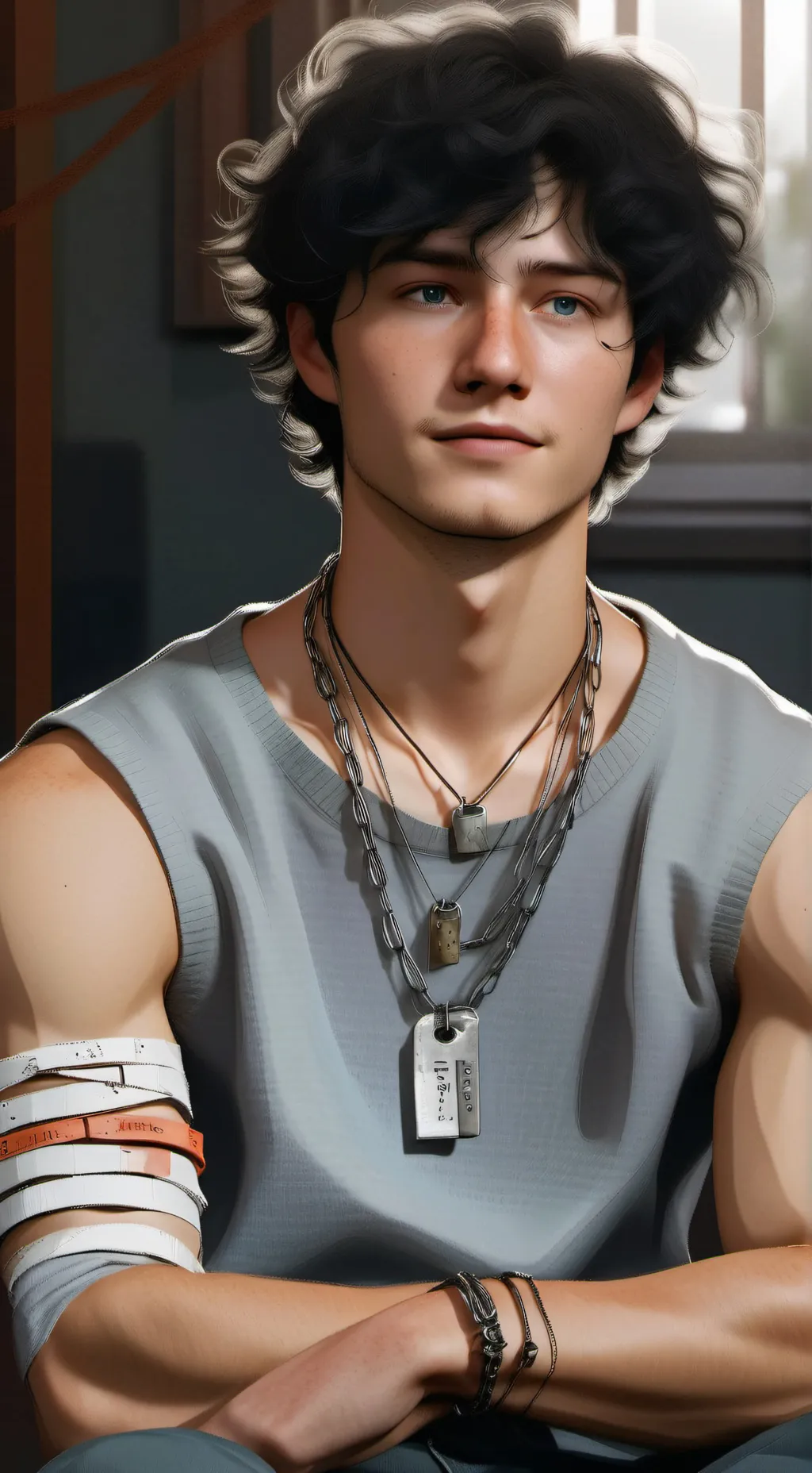 ai character: Asher  background