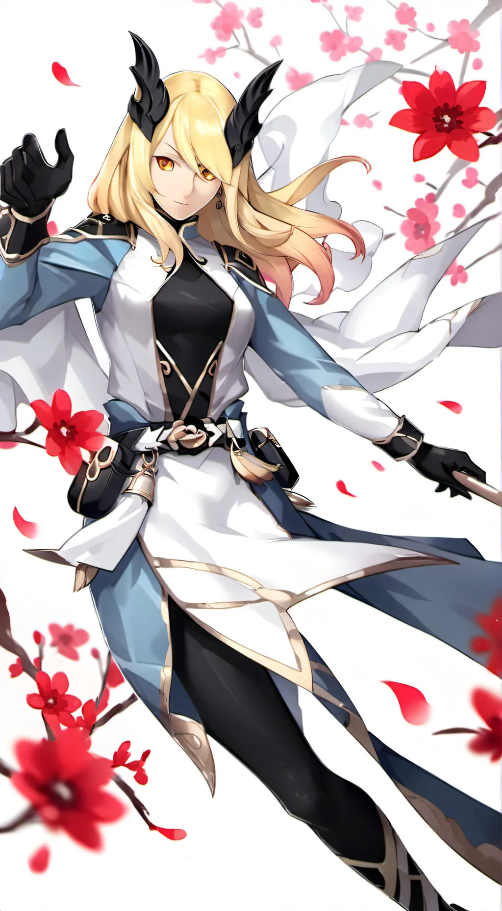 ai character: Cintia pokémon  background