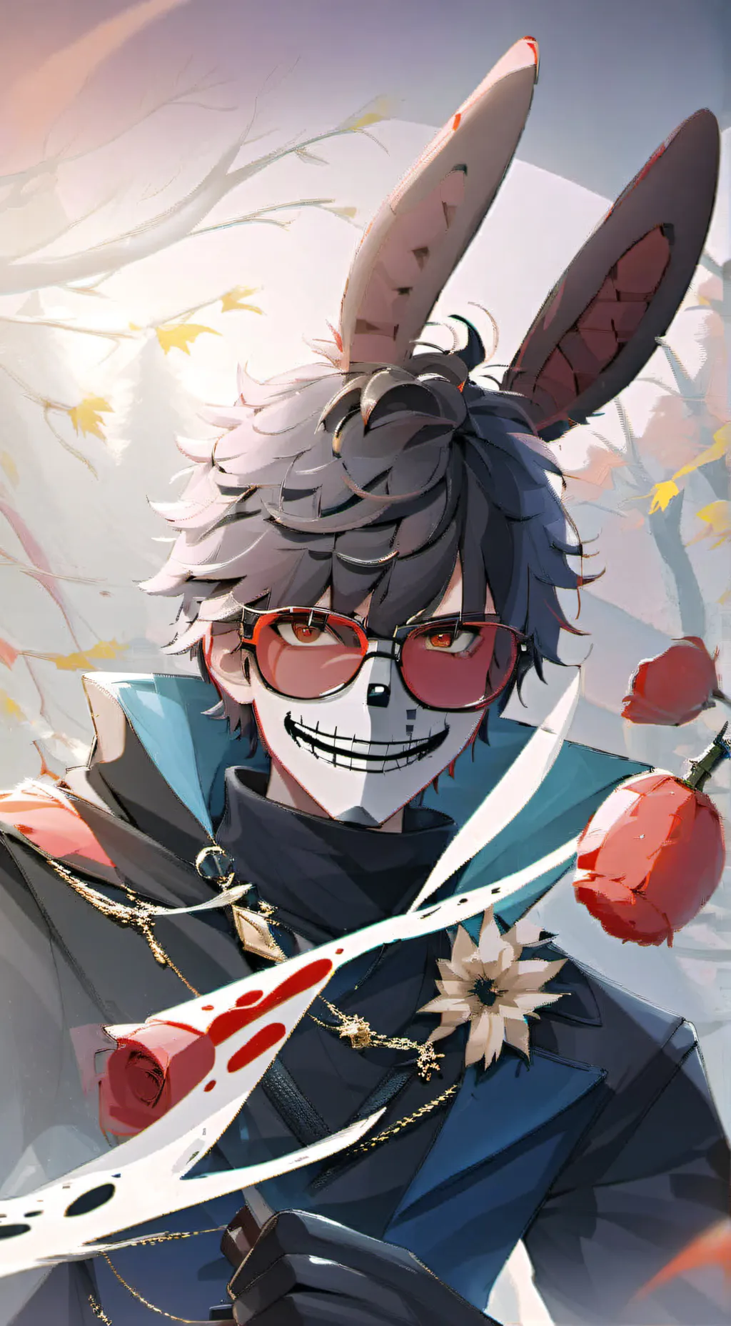 ai character: FNAF X mha!  background