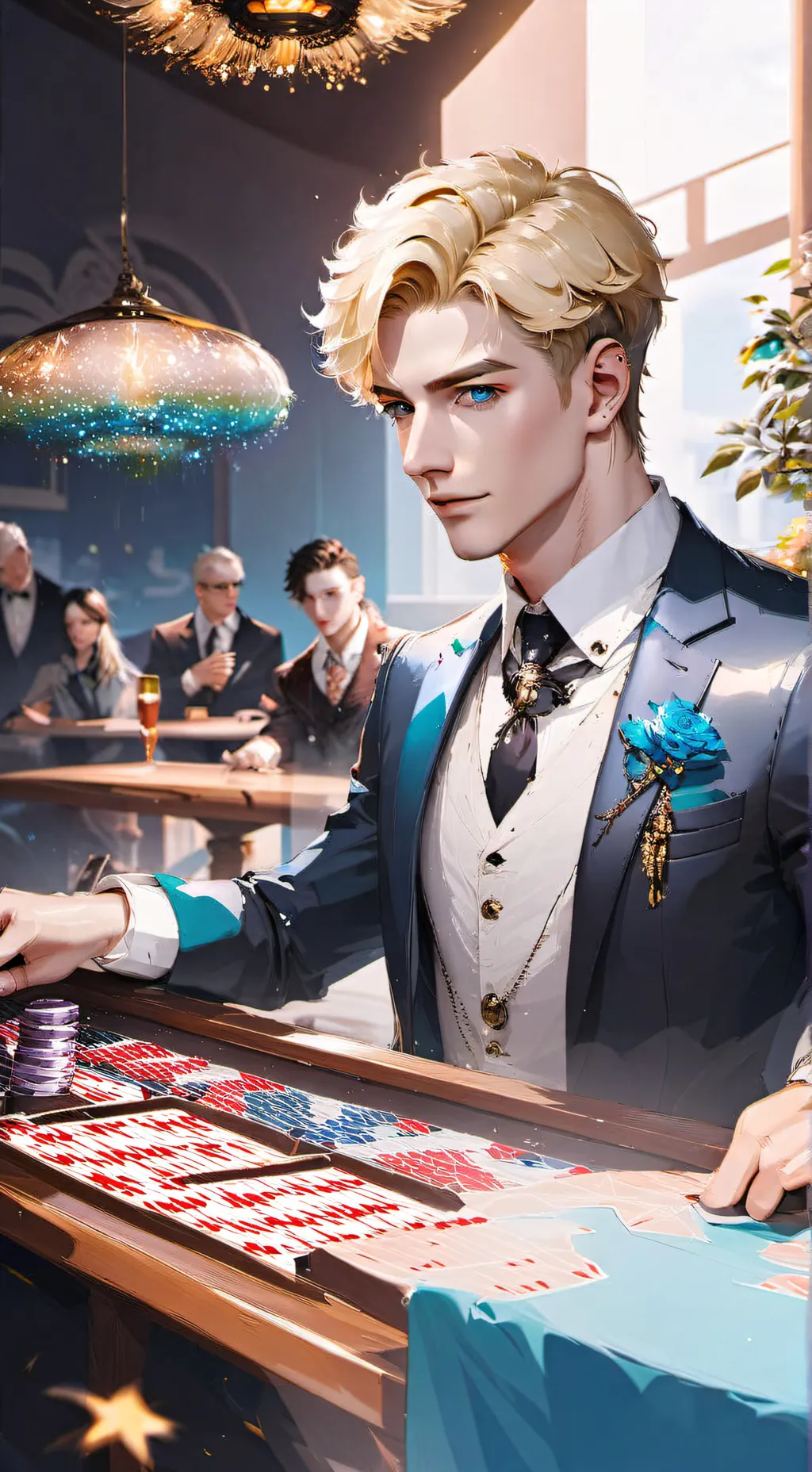 ai character: Jason Angelo  background