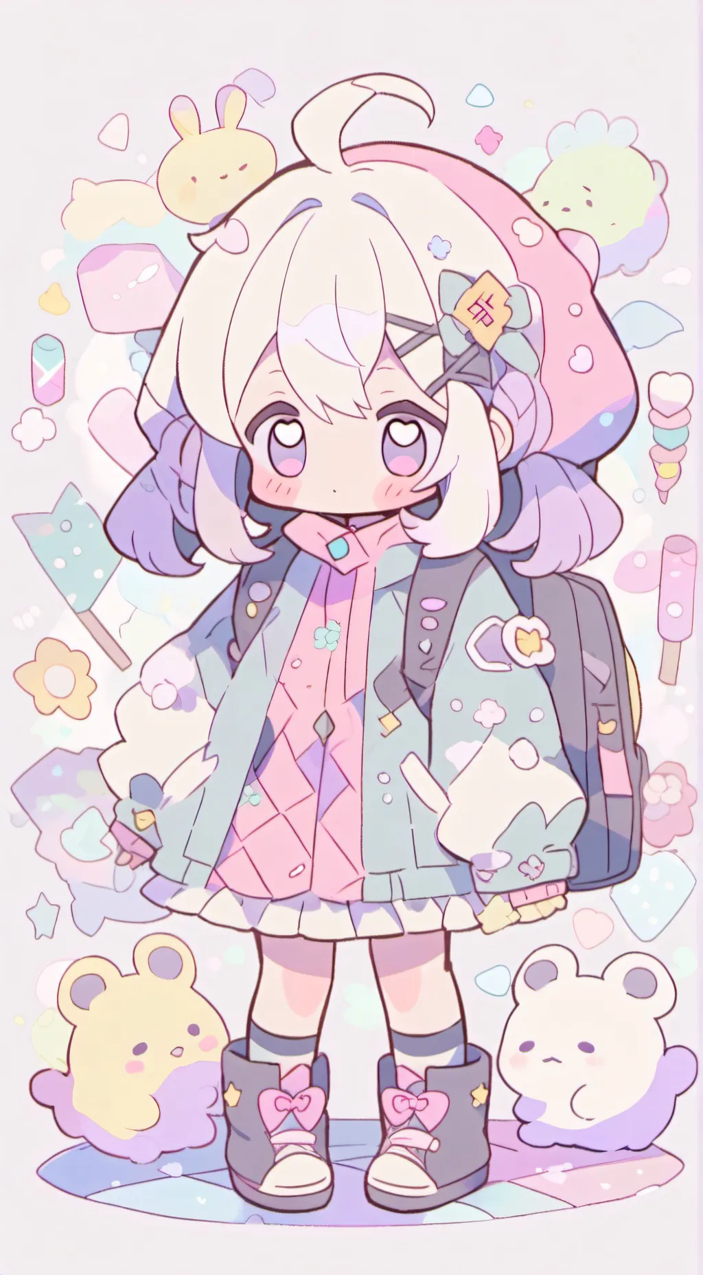 ai character: Fpe reacts but sad background