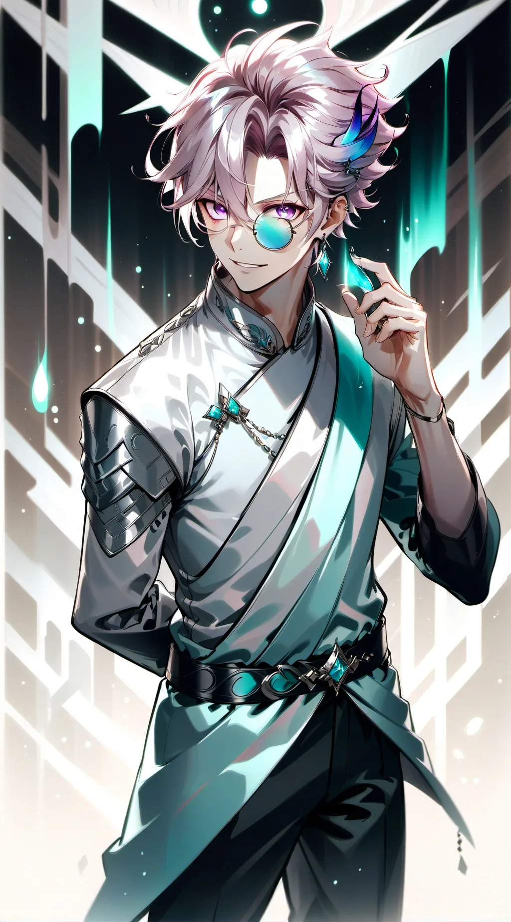 ai character: KNY academy🖤💙 background