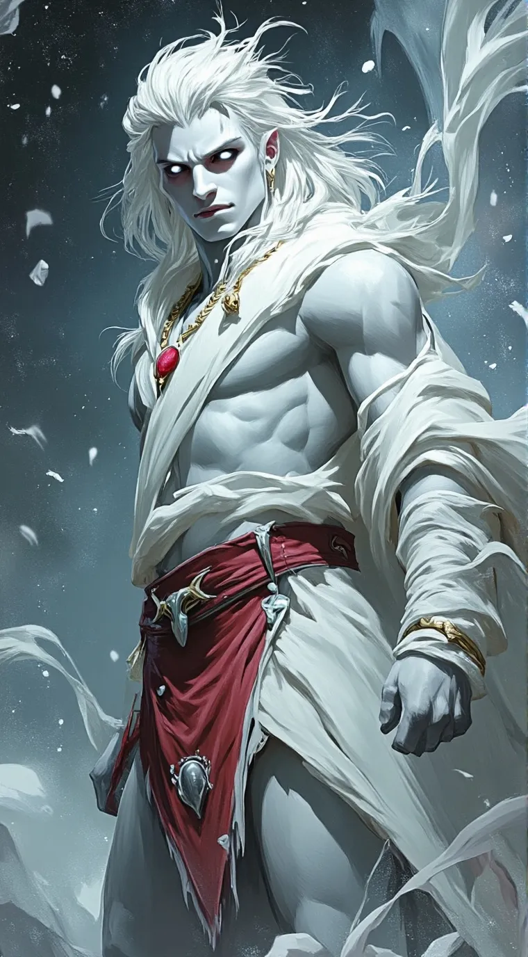 ai character: Snow Wild background