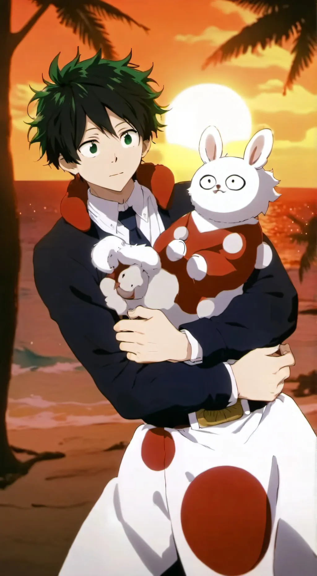 ai character: Mha stuck Island background