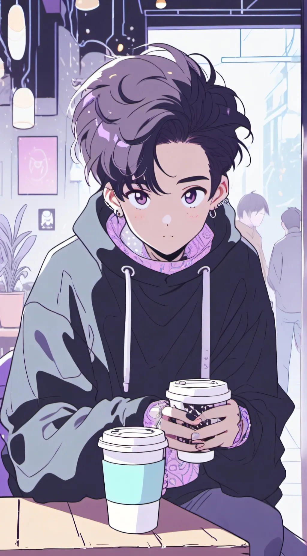 ai character: The Temporal Coffe background