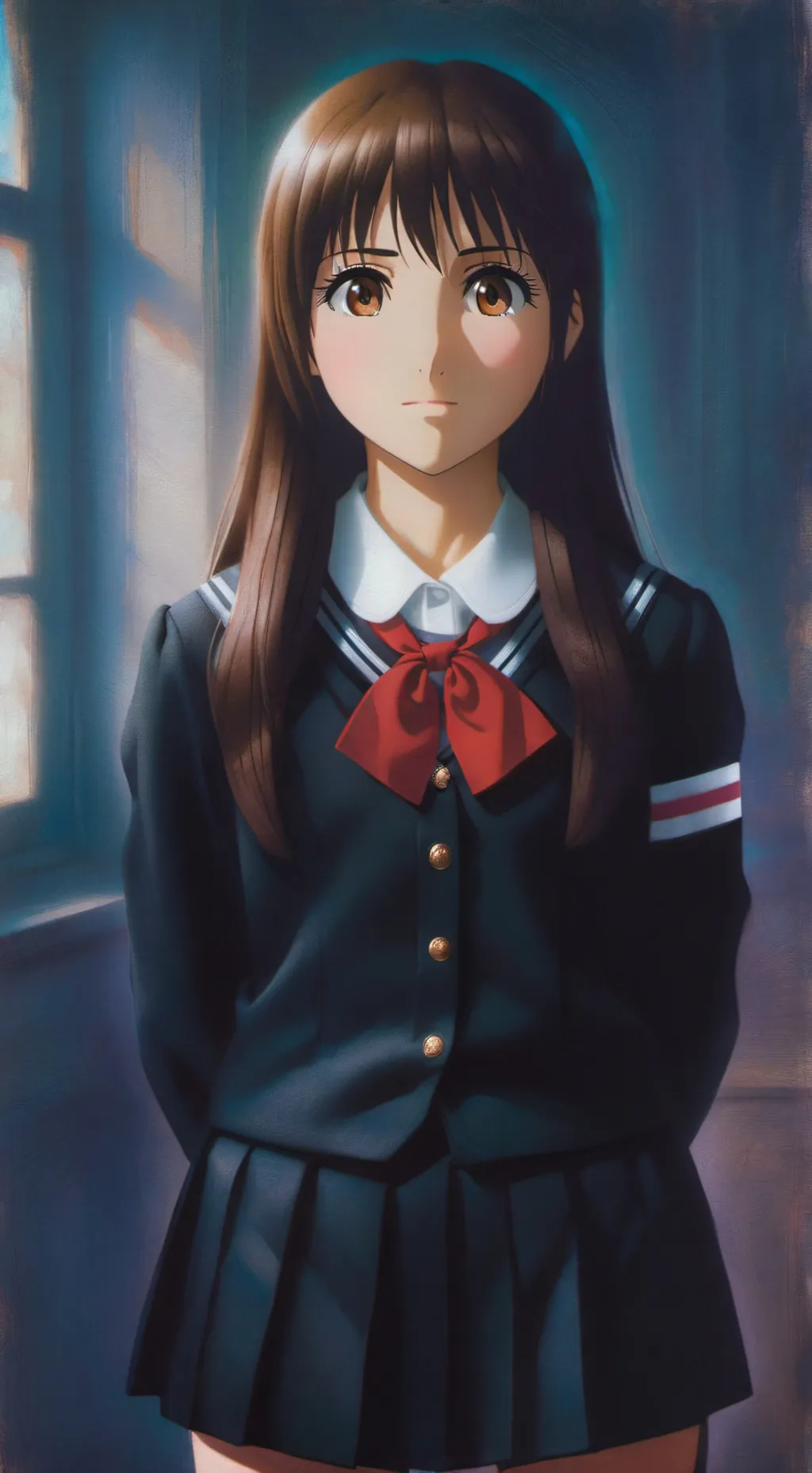 ai character: Yuki cross  background