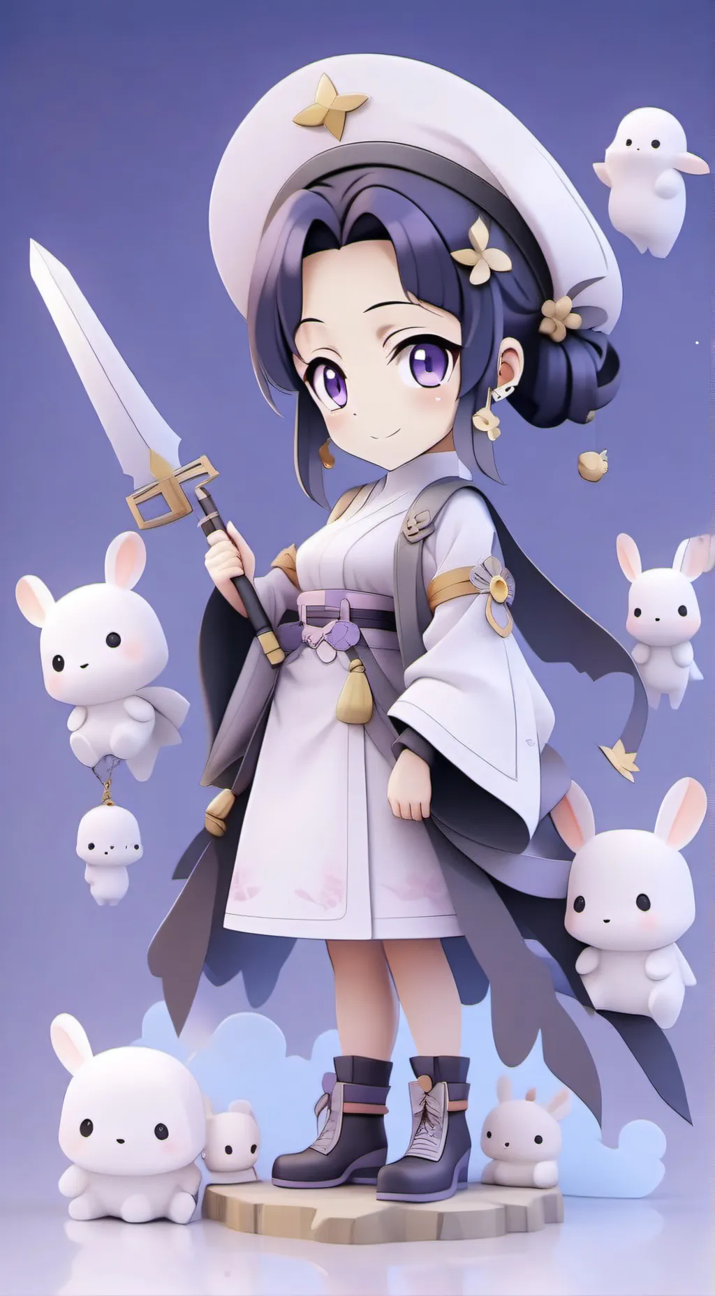 ai character: kocho shinobu 🦋✨ background