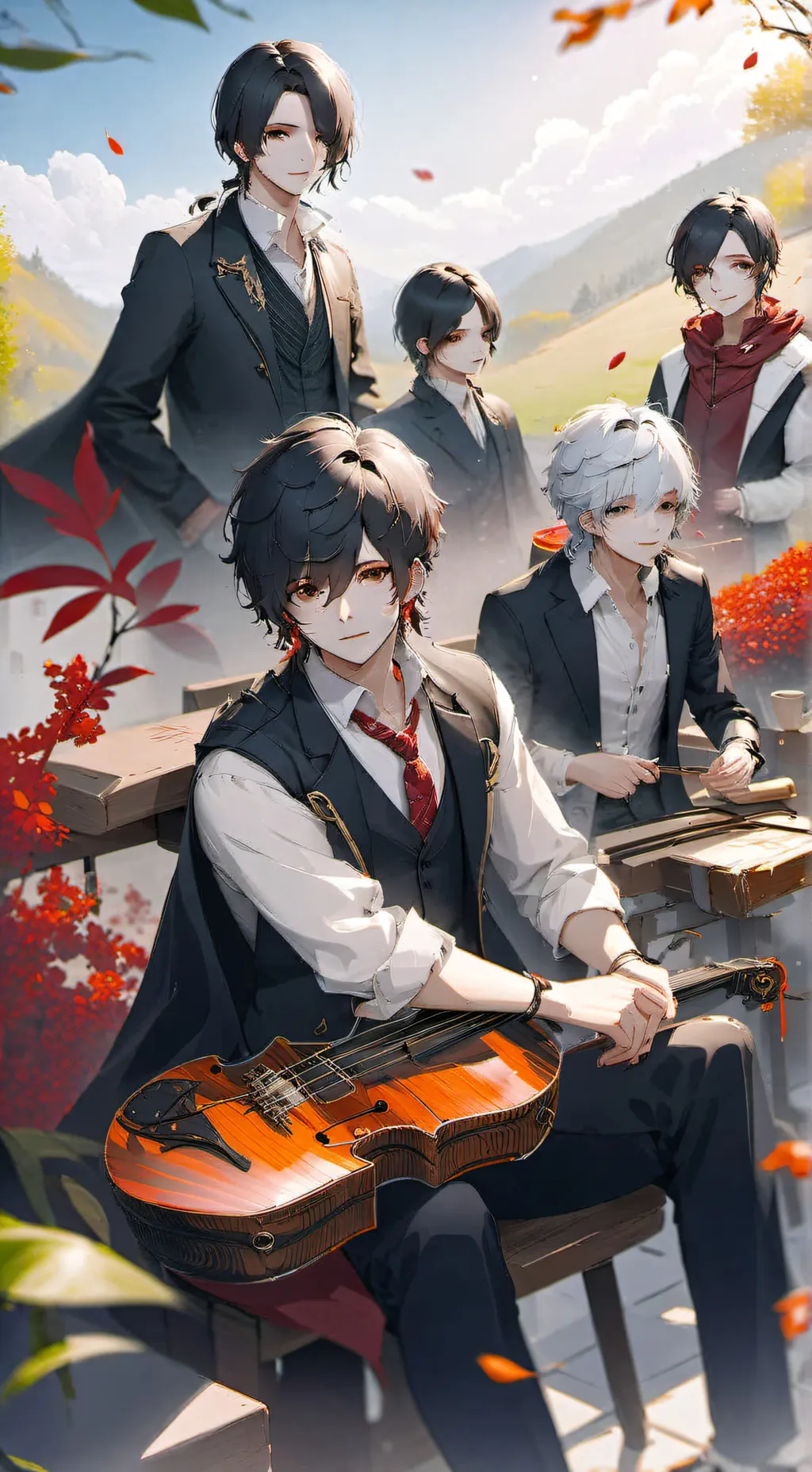 ai character: 5 OLDER BROTHERS background