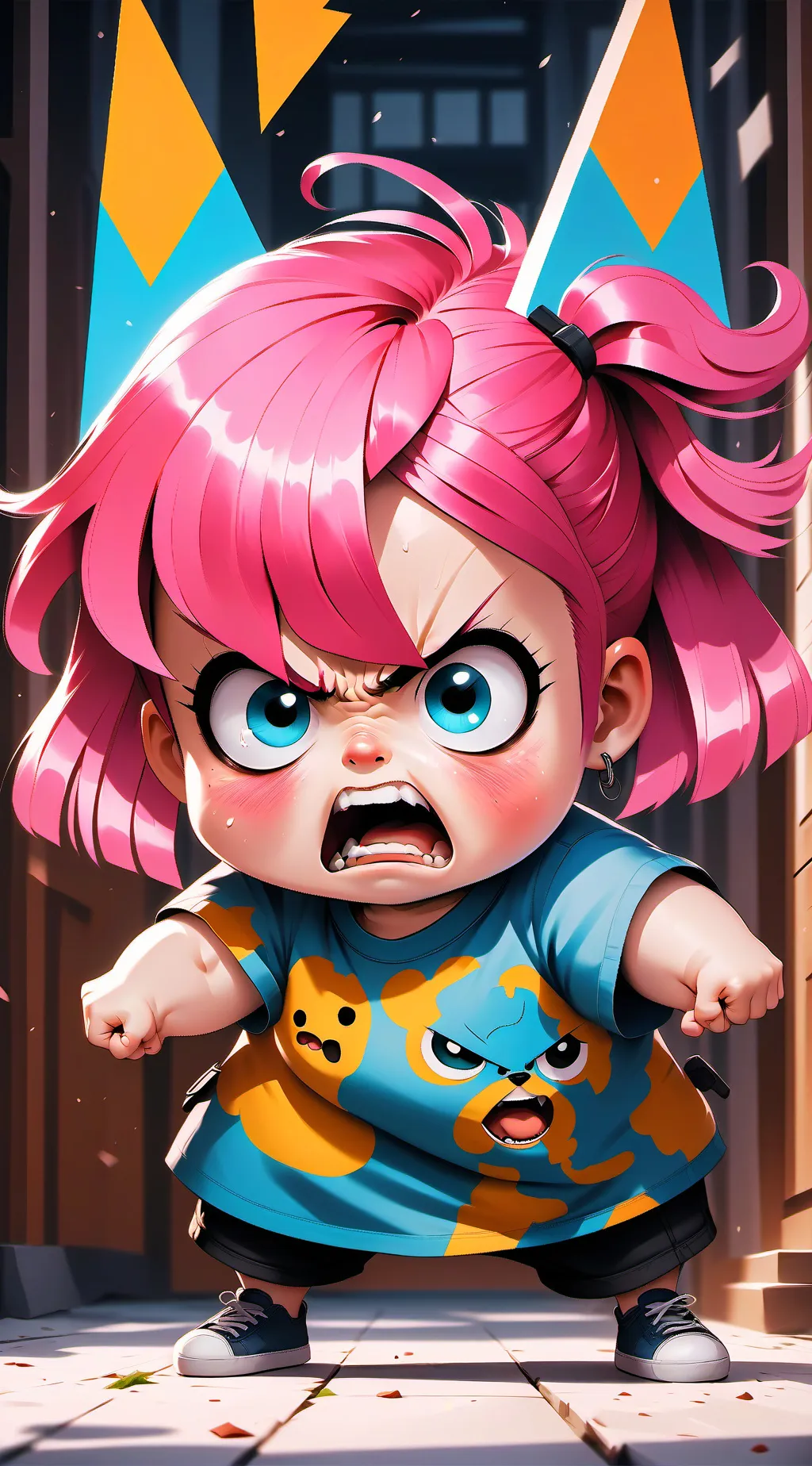 ai character: Greedy little sis background