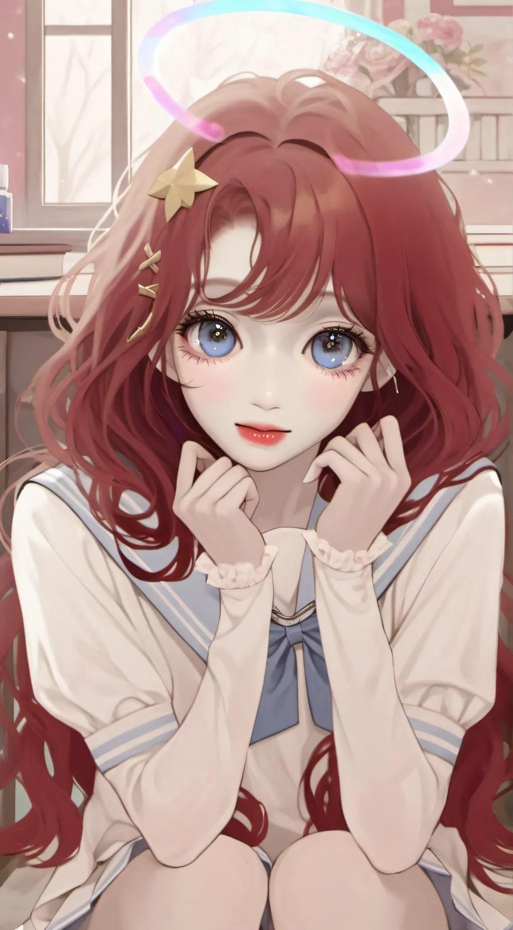 ai character: Angel  background