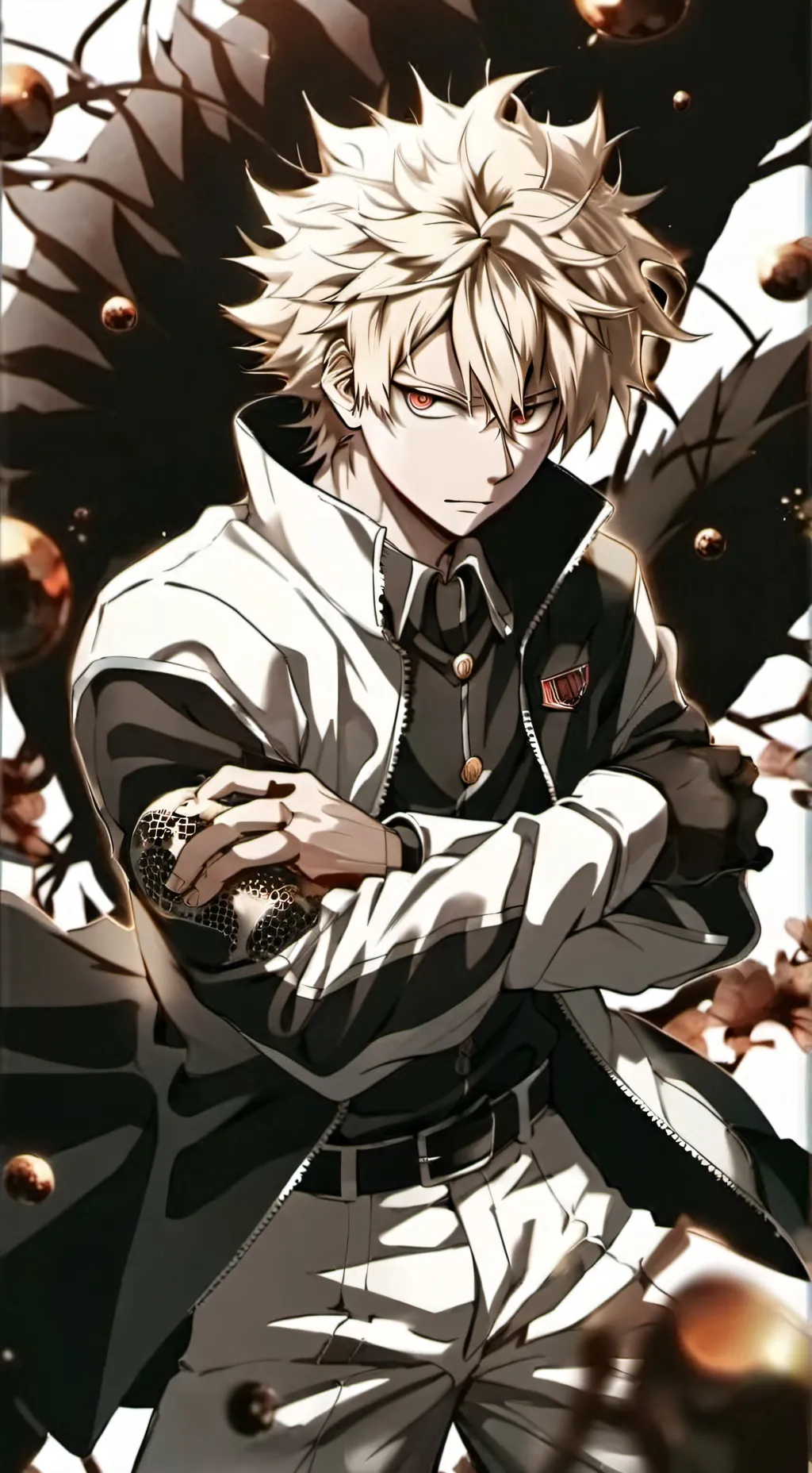ai character: Katsuki Bakugo background