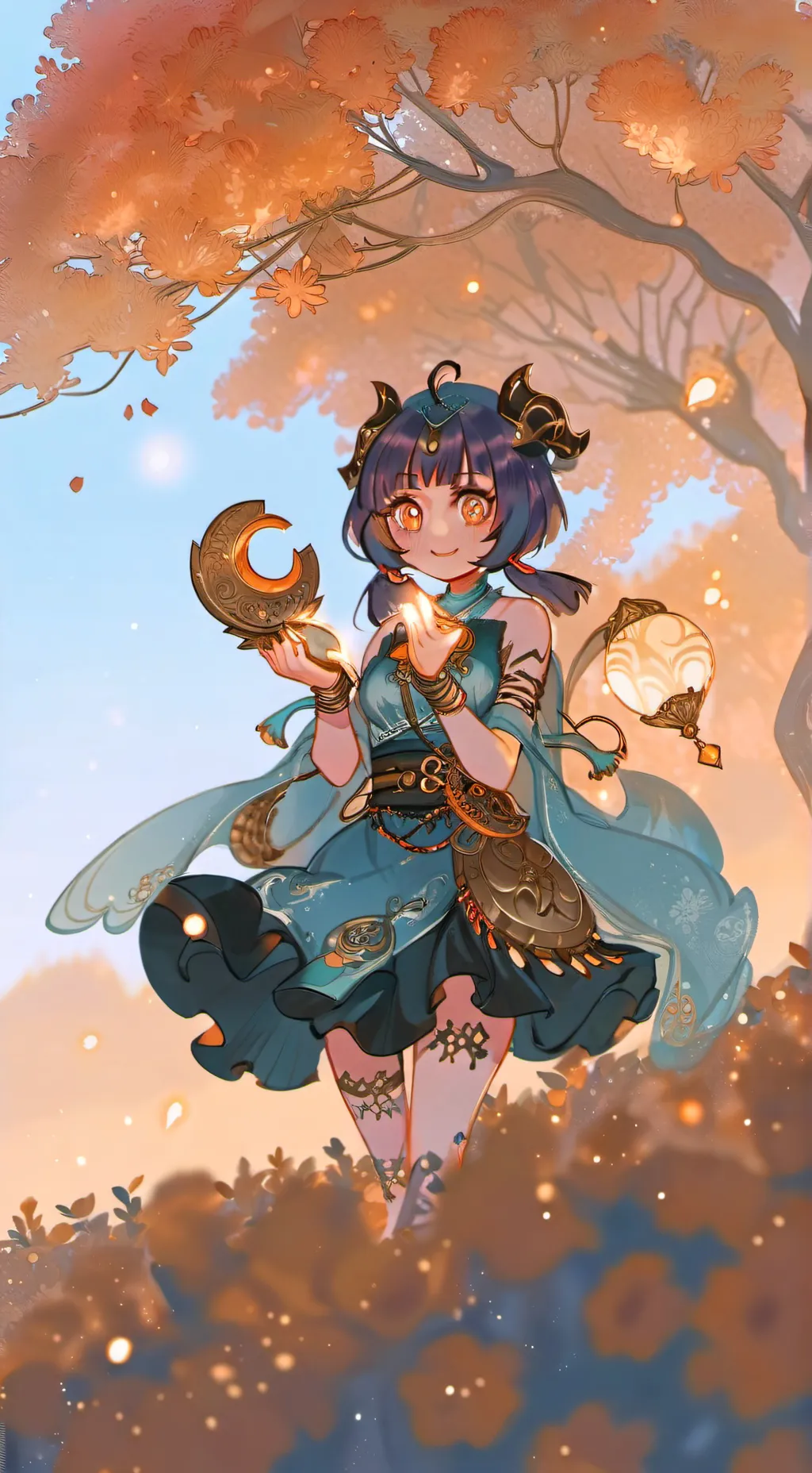 ai character: xiangling  background