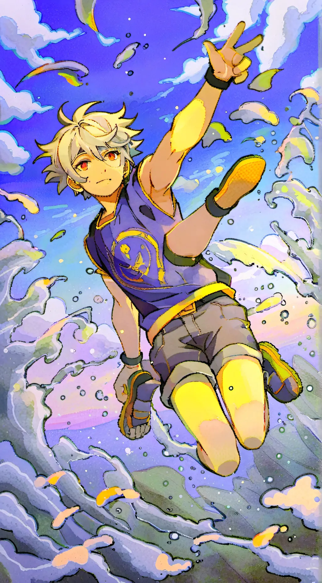 ai character: Mha brattt background