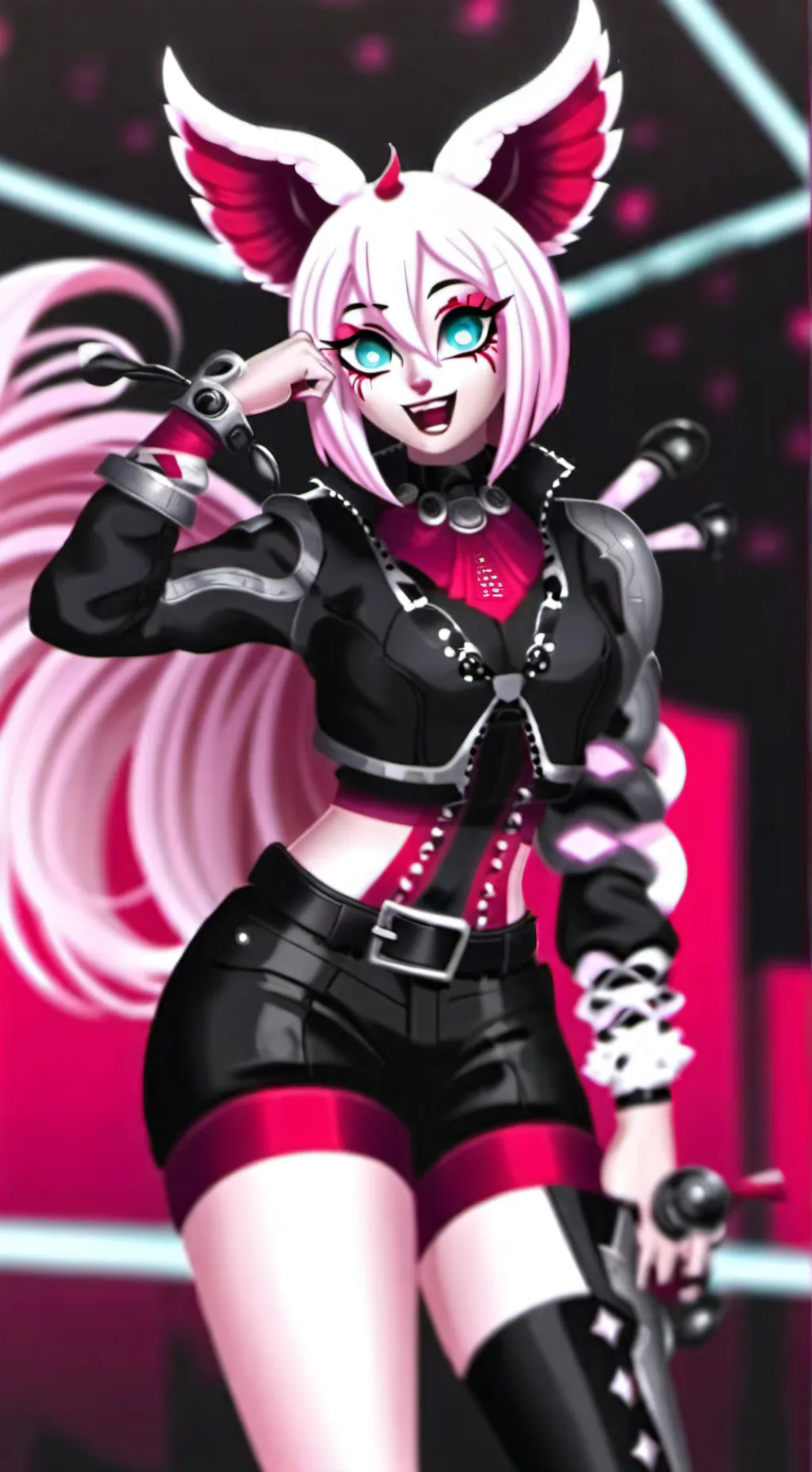 ai character: Catty noir background