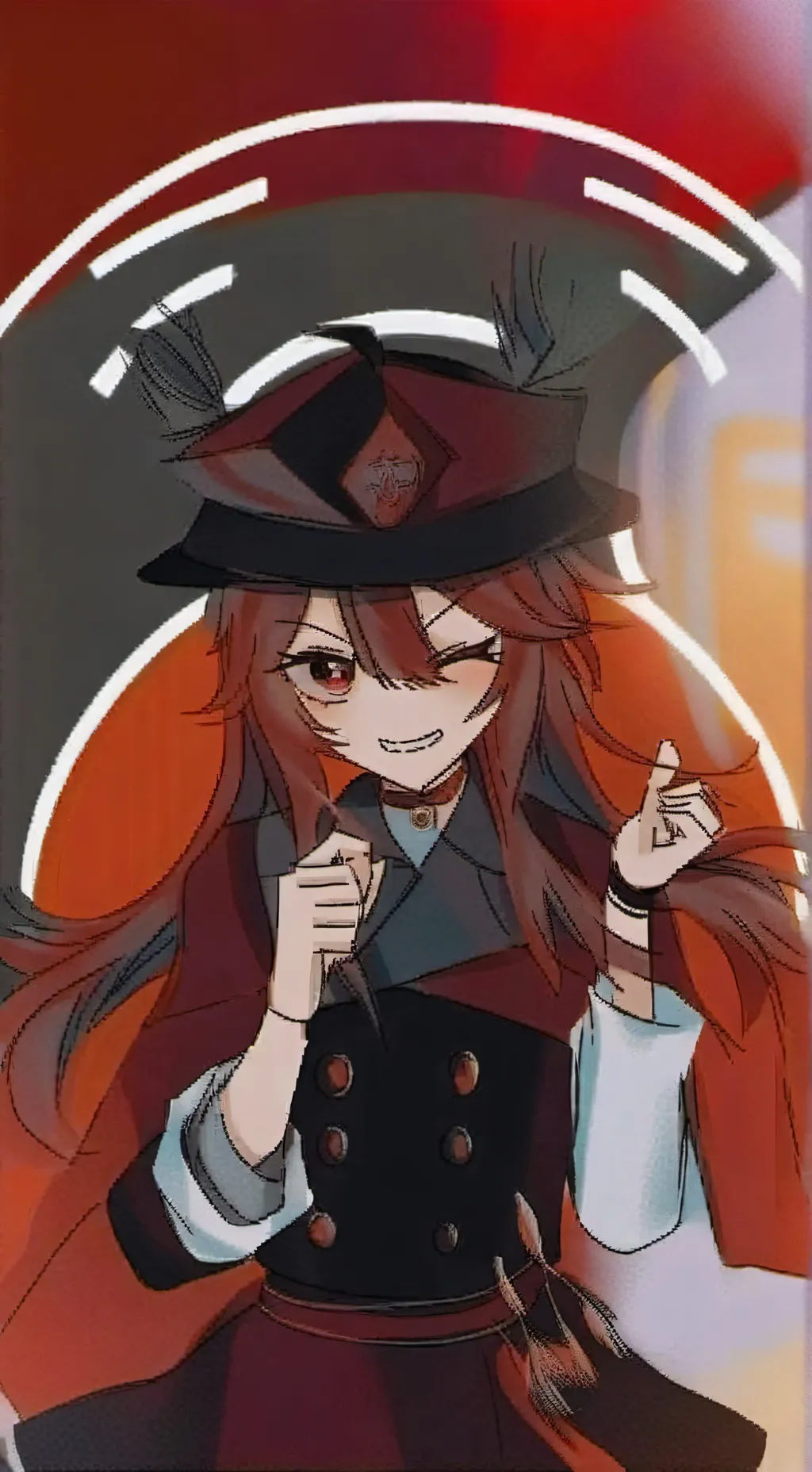 ai character: ху тао  background
