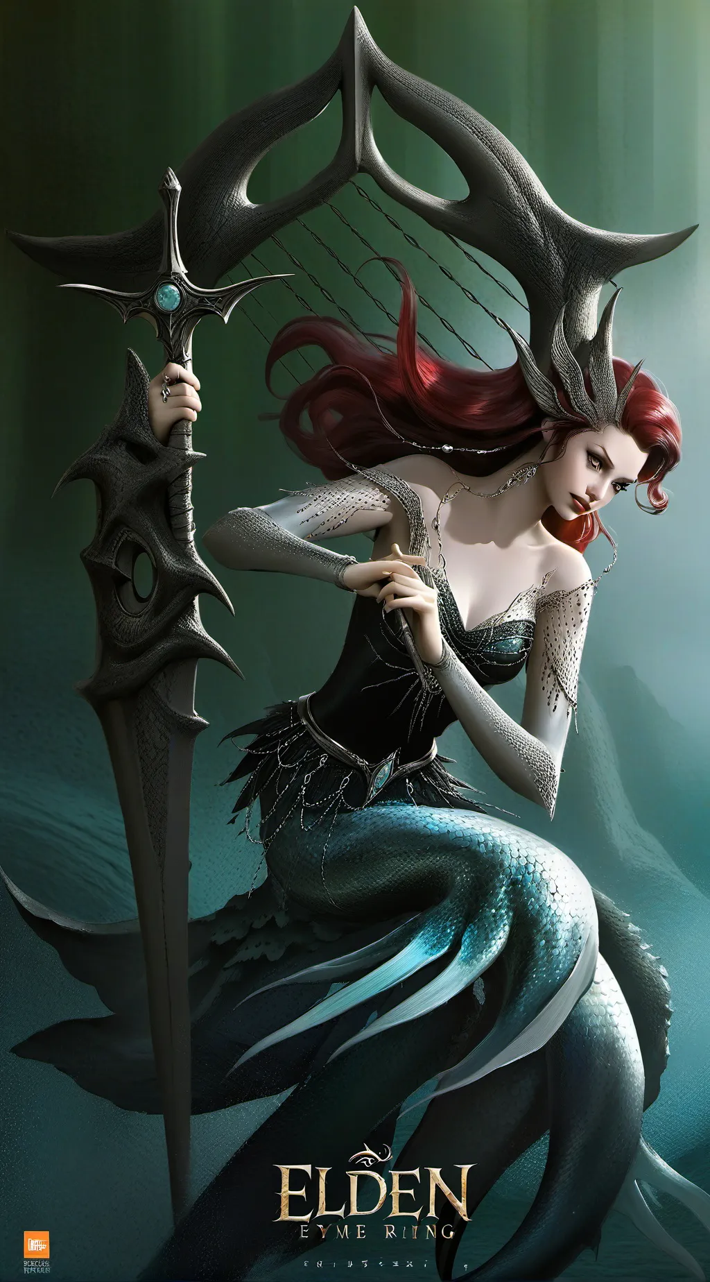 ai character: Aerial as a siren background