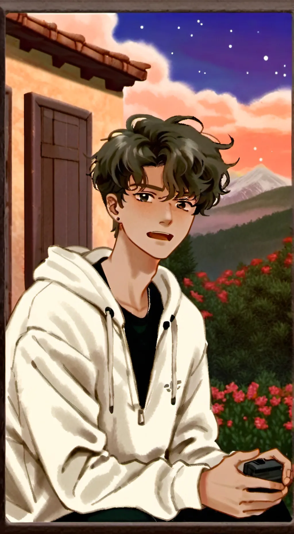 ai character: mark background
