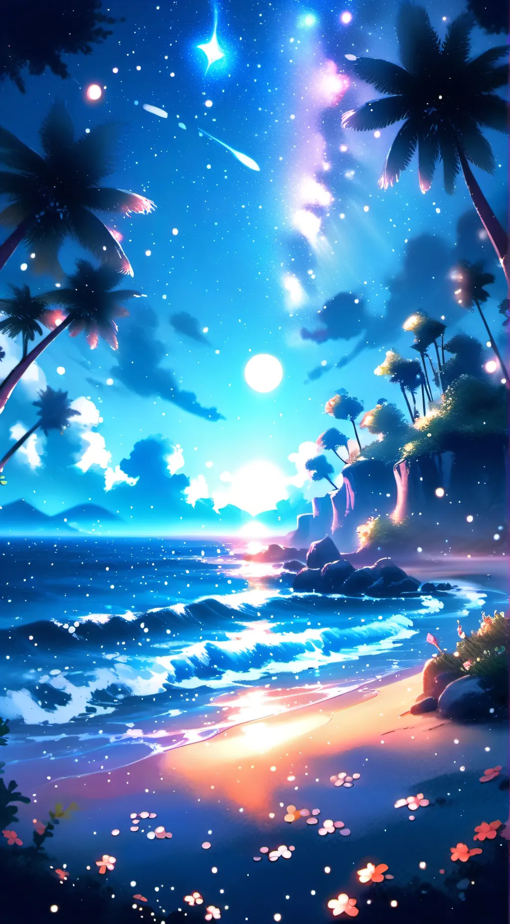 ai character: Sprunki beach background